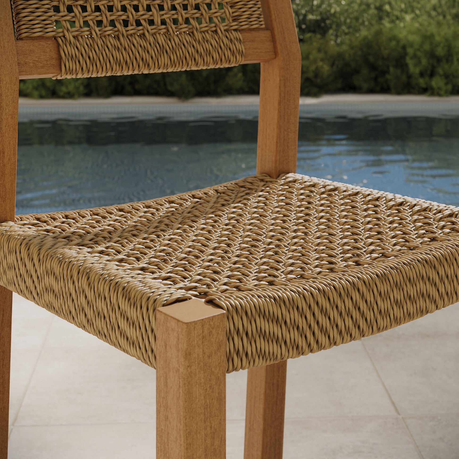 Reed 40 Inch Outdoor Patio Outdoor Teak Wood Counter Stool by Modway