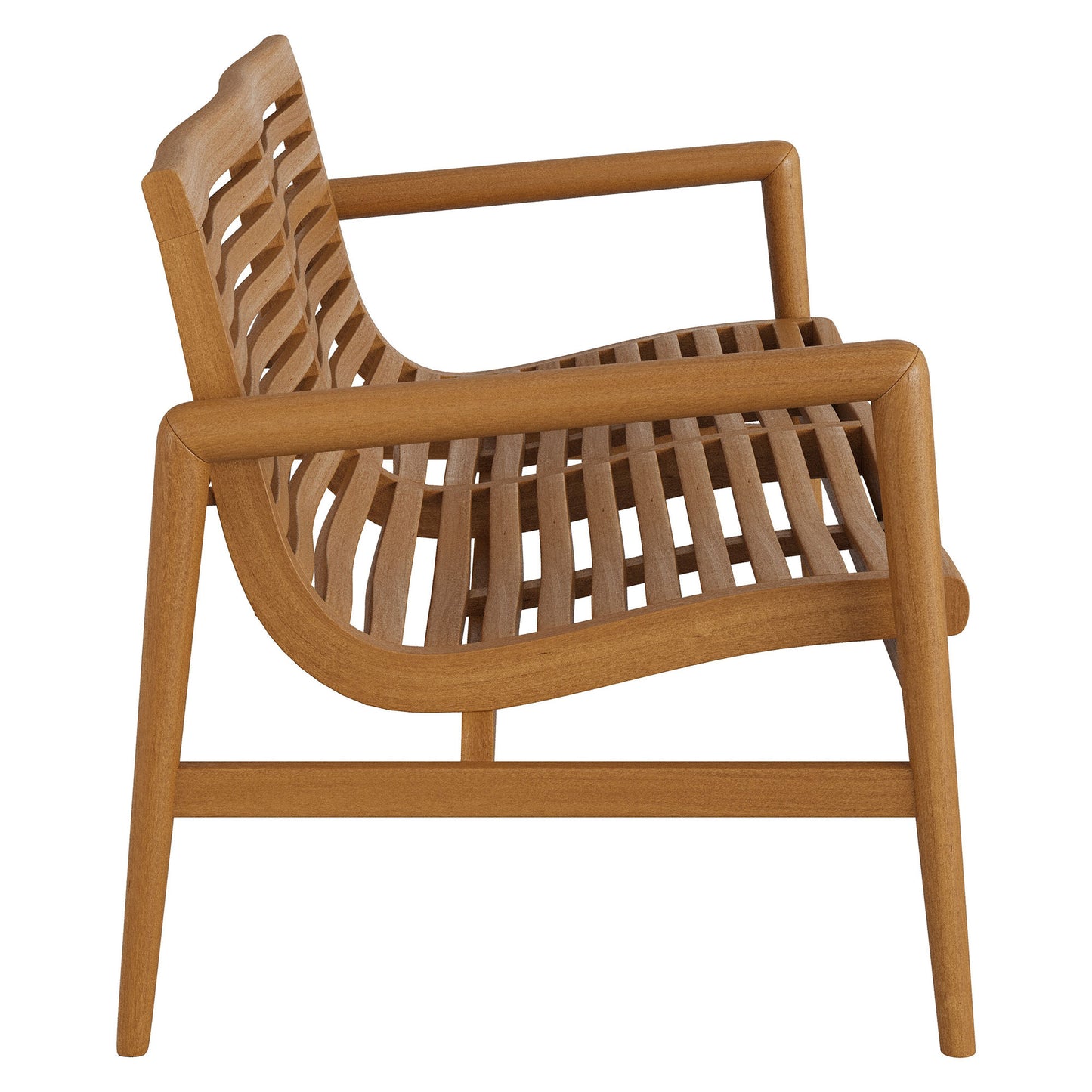 Hayden 56 Inch Outdoor Patio Teak Wood Loveseat by Modway
