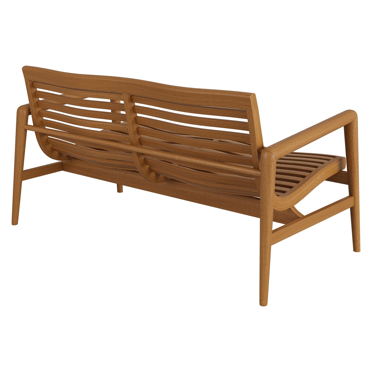 Hayden 56 Inch Outdoor Patio Teak Wood Loveseat by Modway