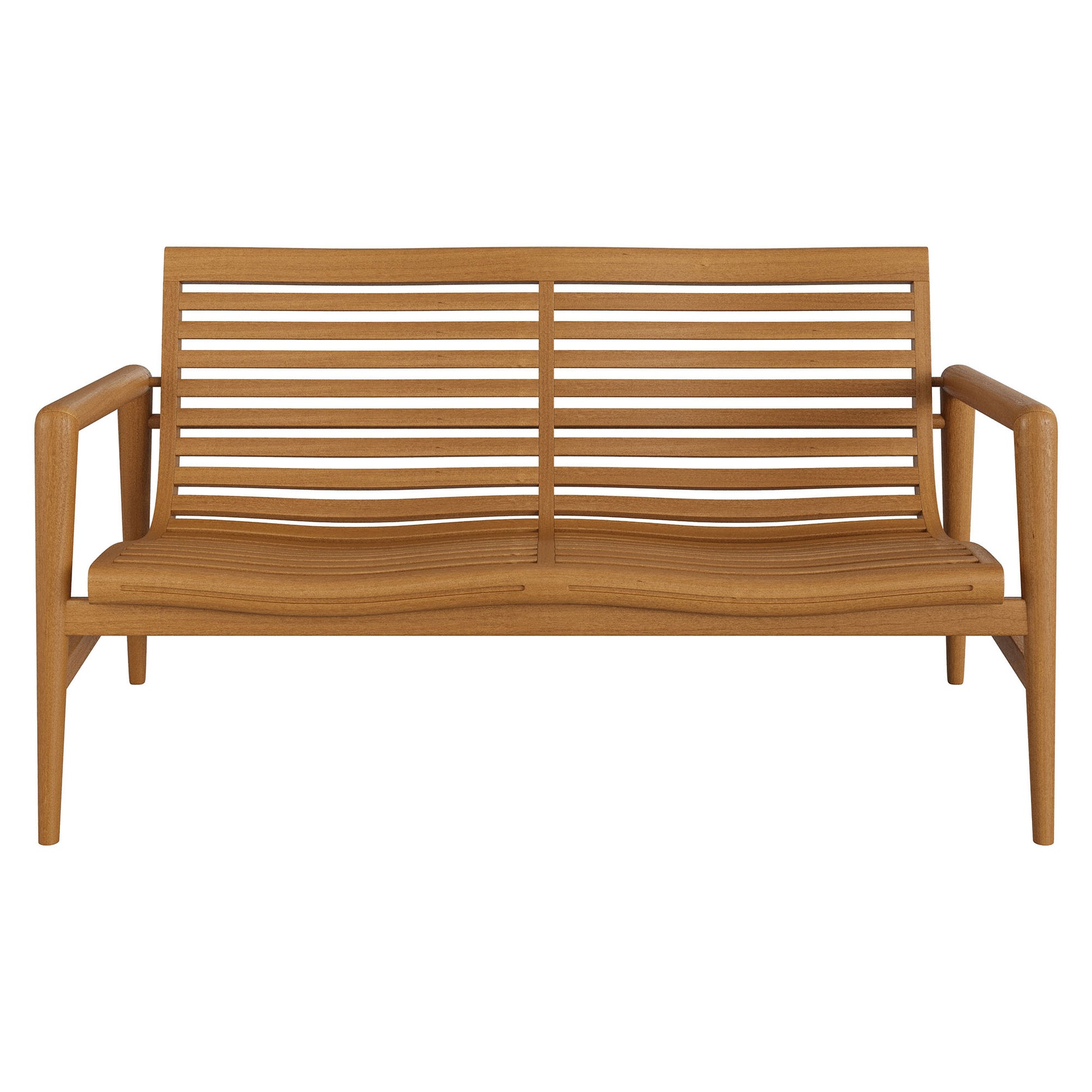 Hayden 56 Inch Outdoor Patio Teak Wood Loveseat by Modway