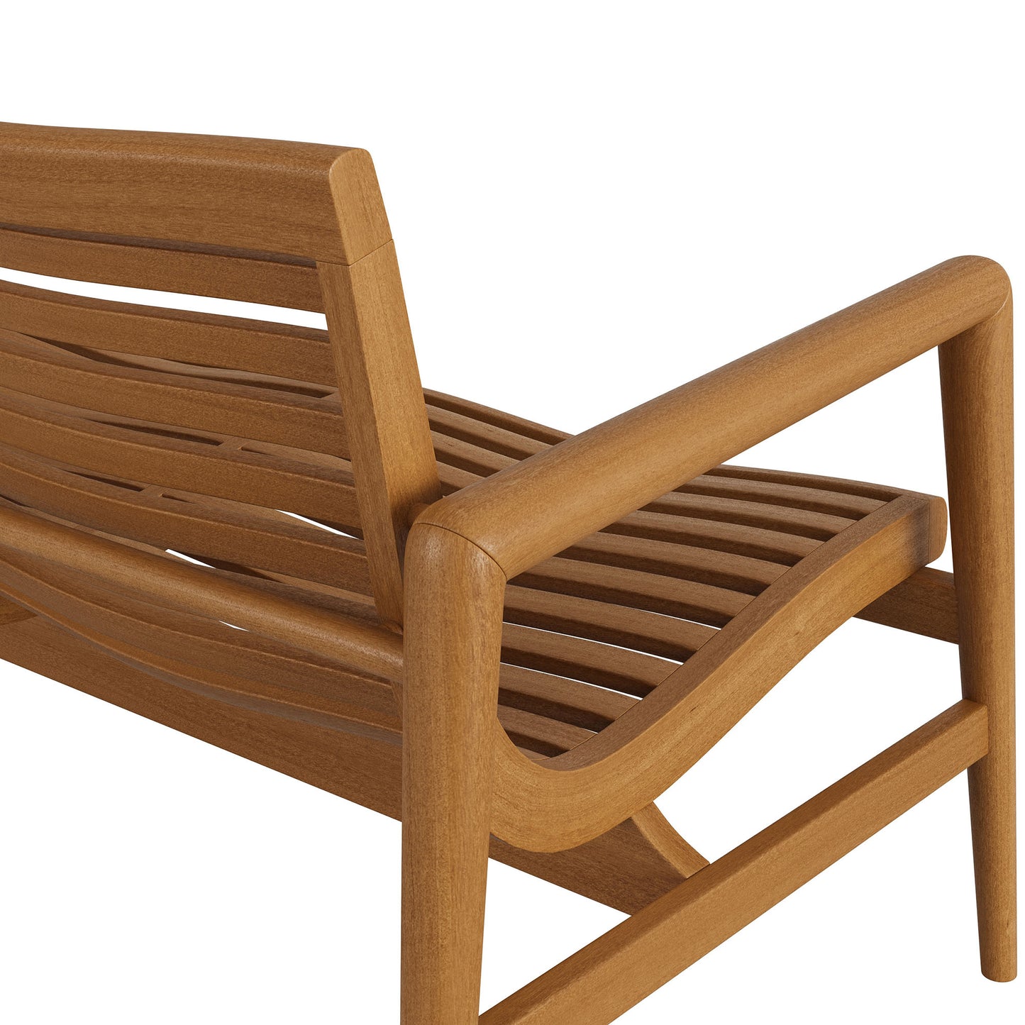Hayden 56 Inch Outdoor Patio Teak Wood Loveseat by Modway
