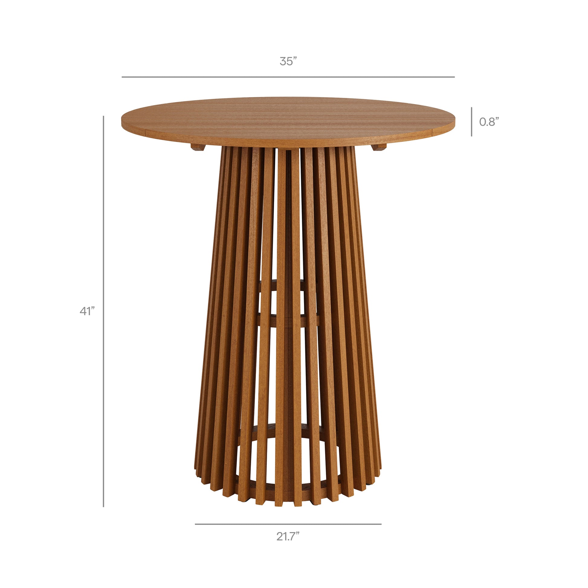 Rowe 5-Piece Outdoor Patio Teak Wood Bar Set by Modway