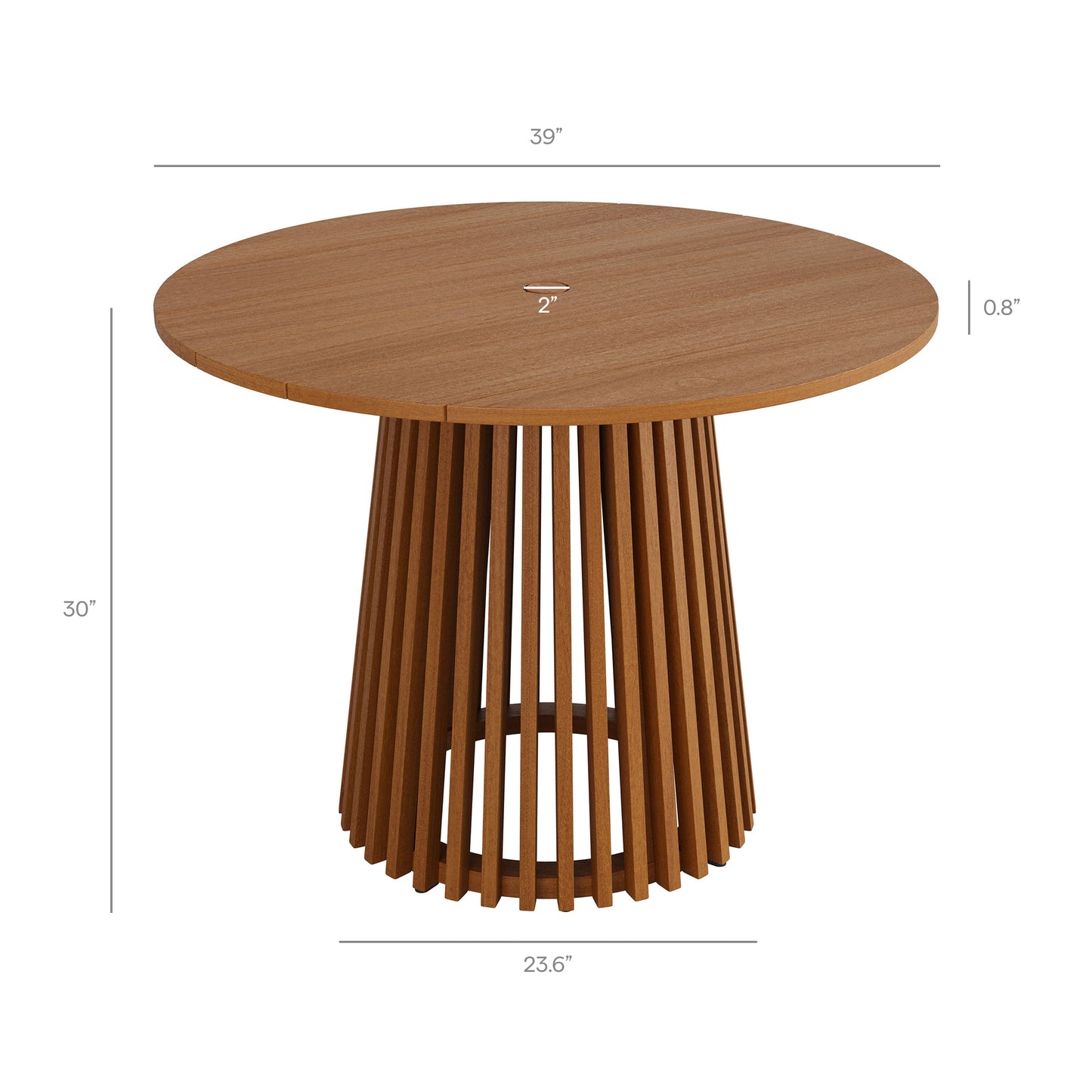 Rowe 5-Piece Outdoor Patio Teak Wood Dining Set by Modway