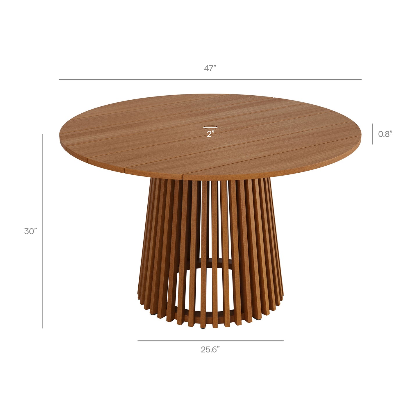 Rowe 5-Piece Outdoor Patio Teak Wood Dining Set by Modway