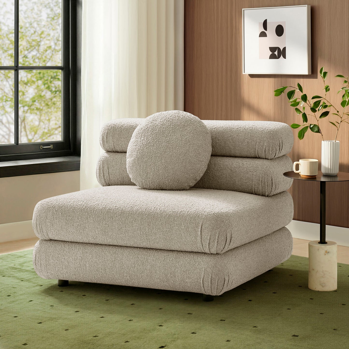 Jubilee Upholstered Modular Armless Chair by Modway