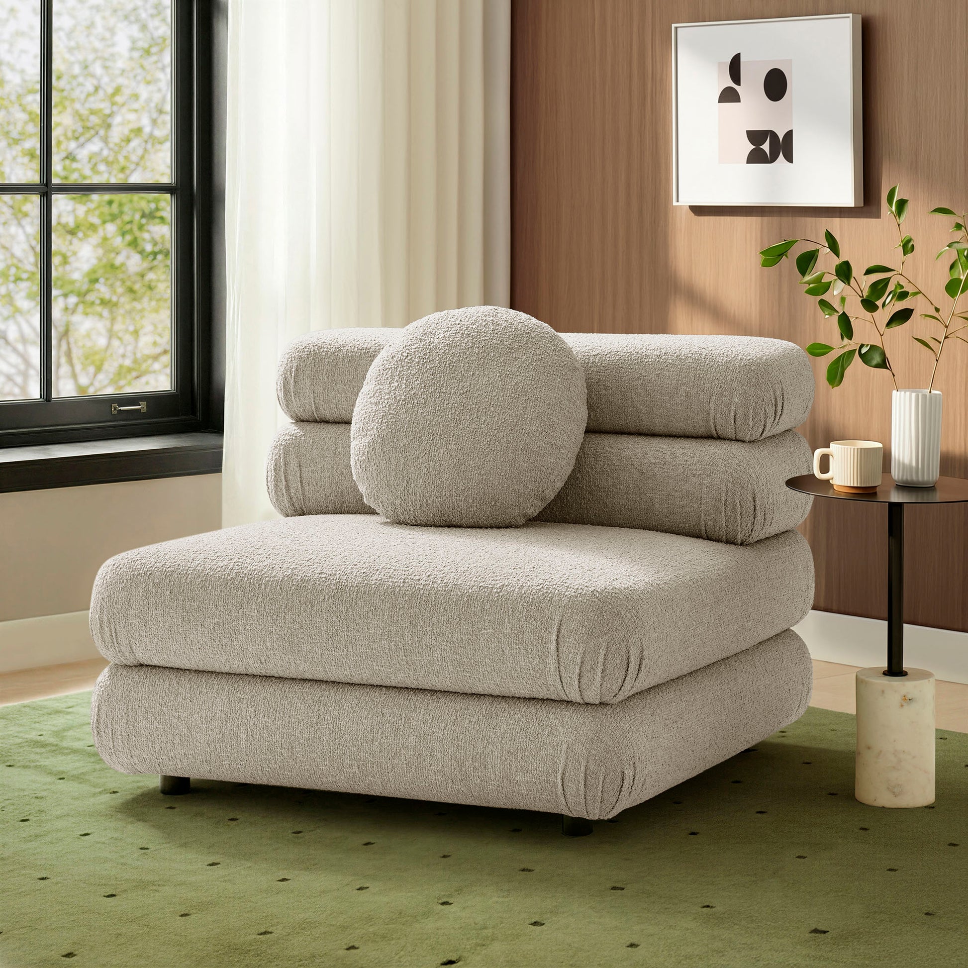 Jubilee Upholstered Modular Armless Chair by Modway
