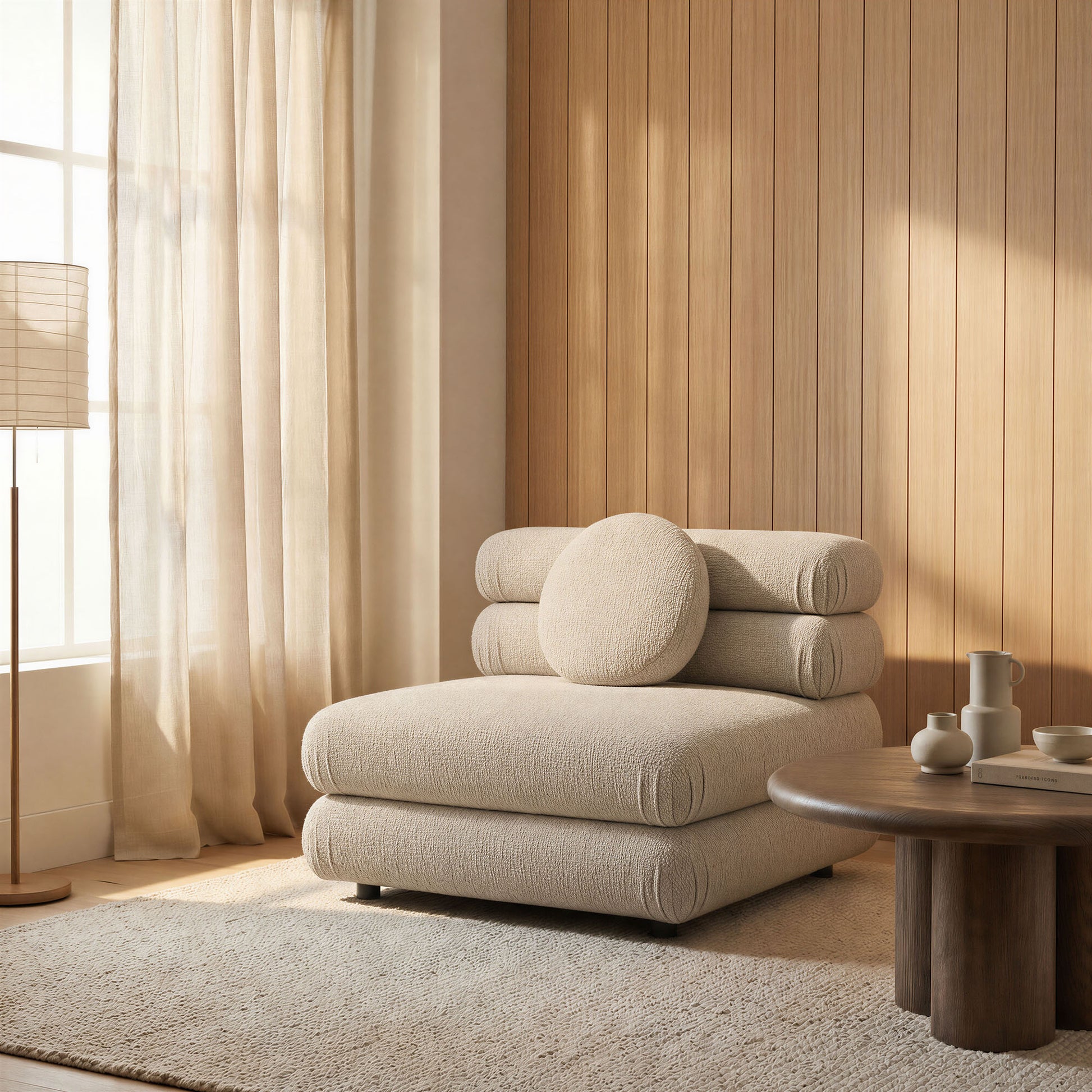 Jubilee Upholstered Modular Armless Chair by Modway