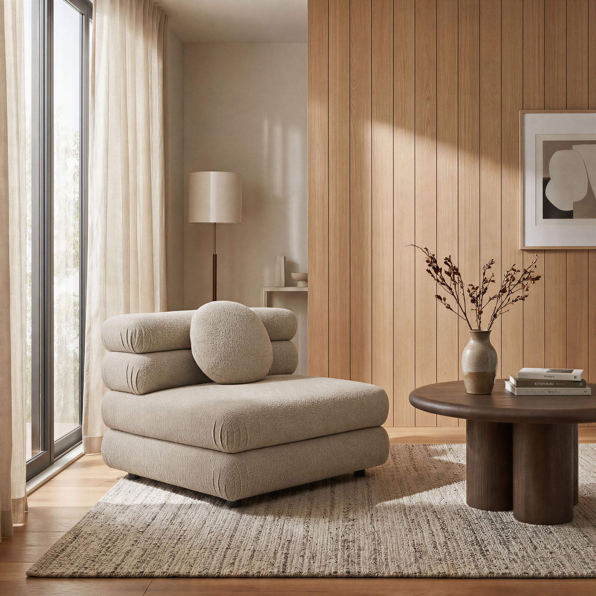Jubilee Upholstered Modular Armless Chair by Modway