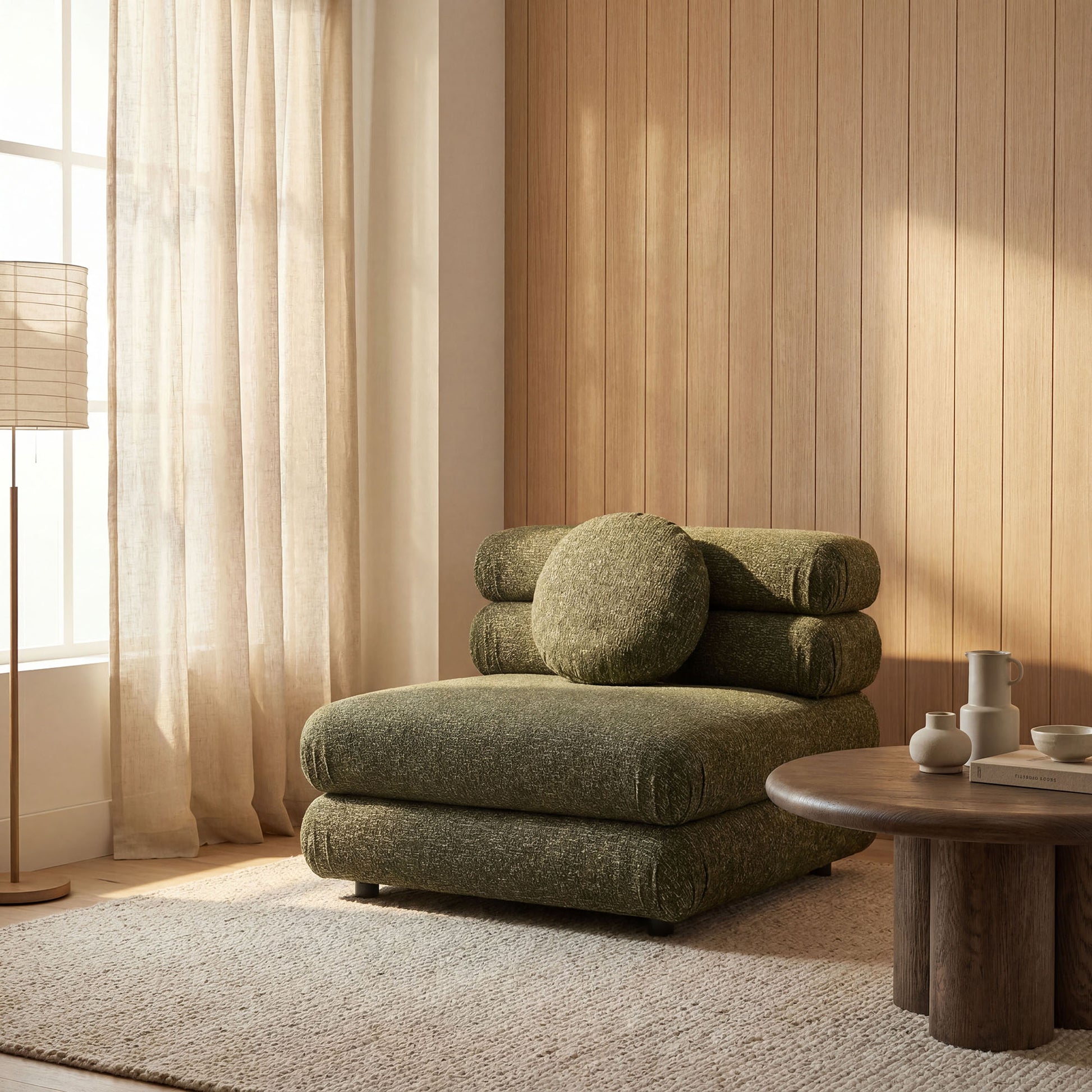Jubilee Upholstered Modular Armless Chair by Modway