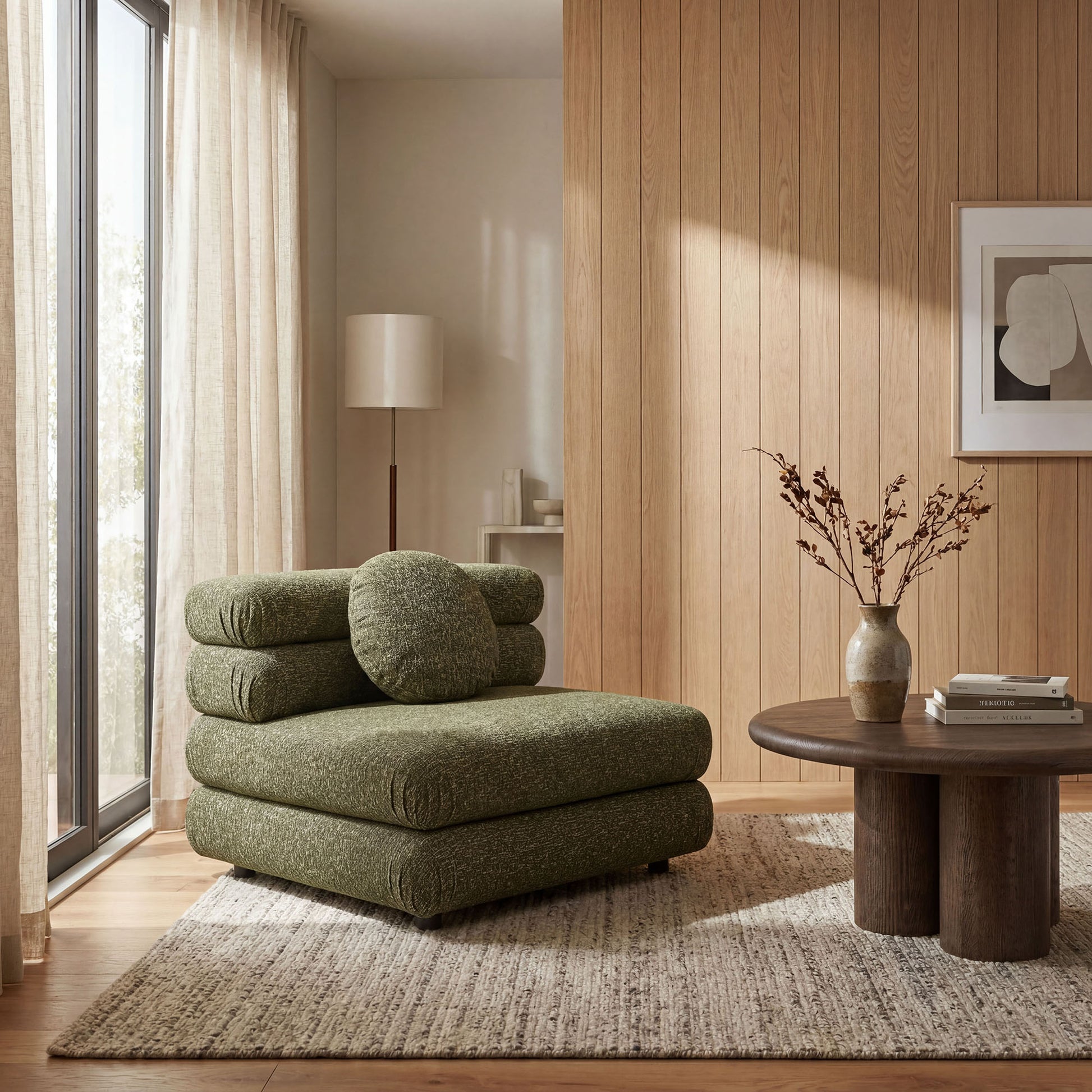 Jubilee Upholstered Modular Armless Chair by Modway