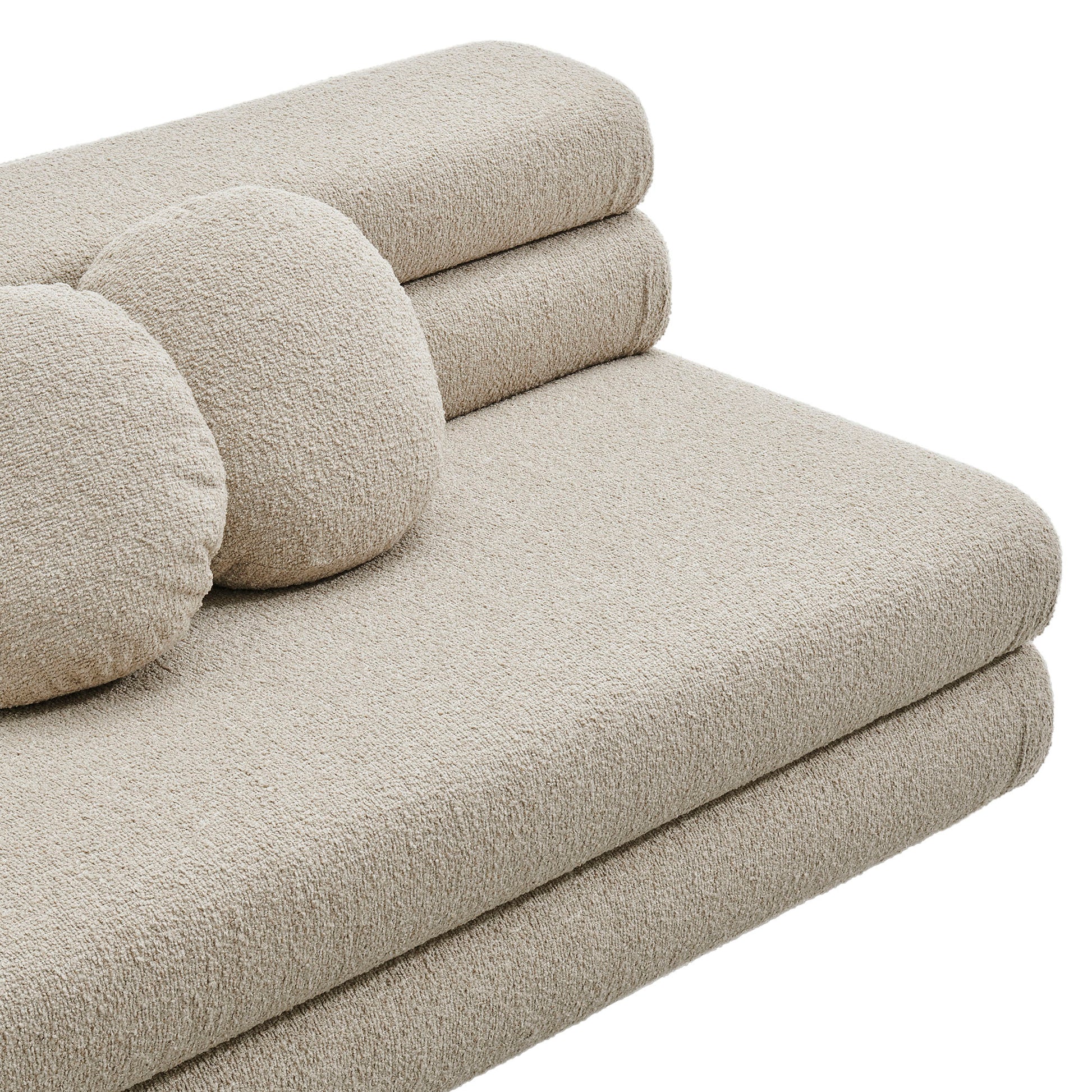 Jubilee Upholstered Modular Armless Loveseat by Modway