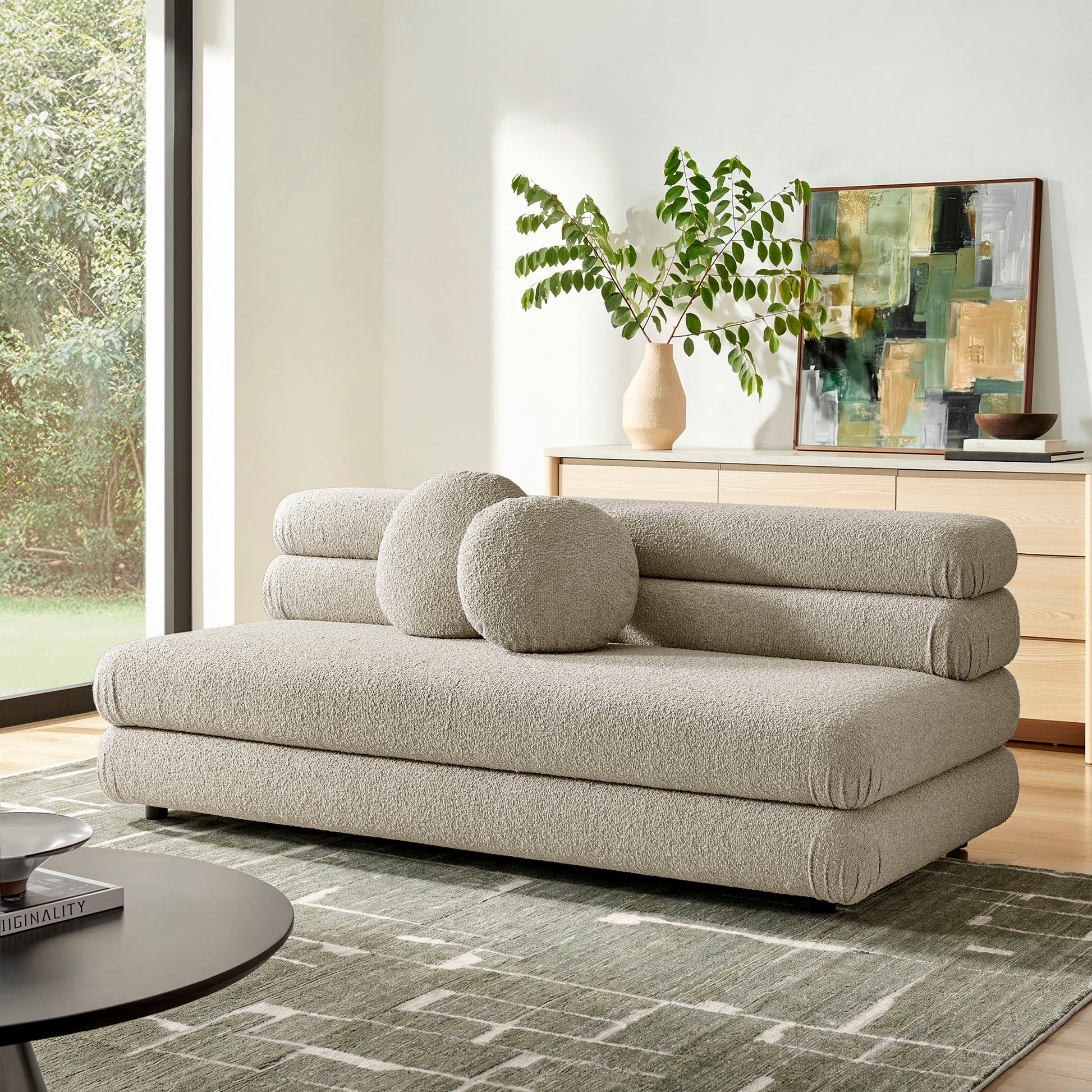 Jubilee Upholstered Modular Armless Loveseat by Modway