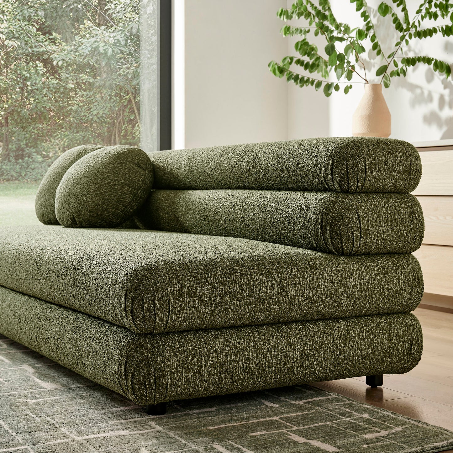 Jubilee Upholstered Modular Armless Loveseat by Modway