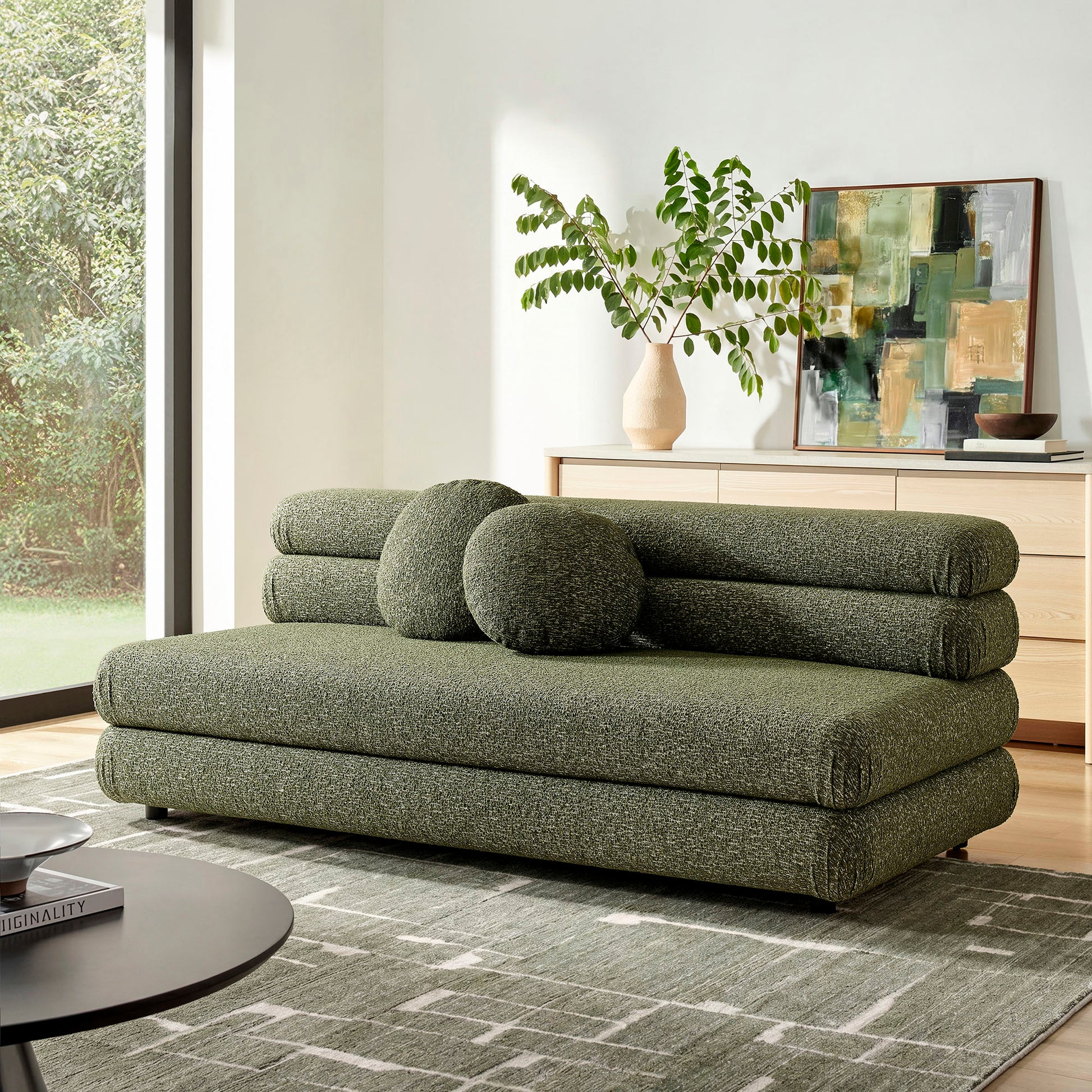 Jubilee Upholstered Modular Armless Loveseat by Modway