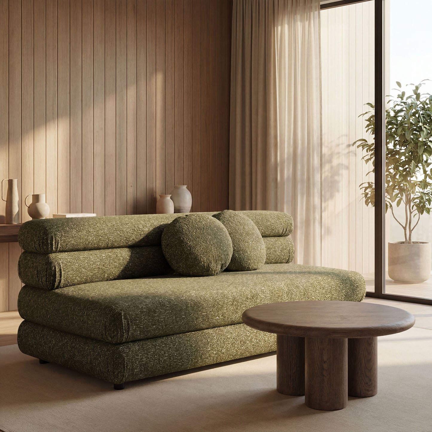 Jubilee Upholstered Modular Armless Loveseat by Modway