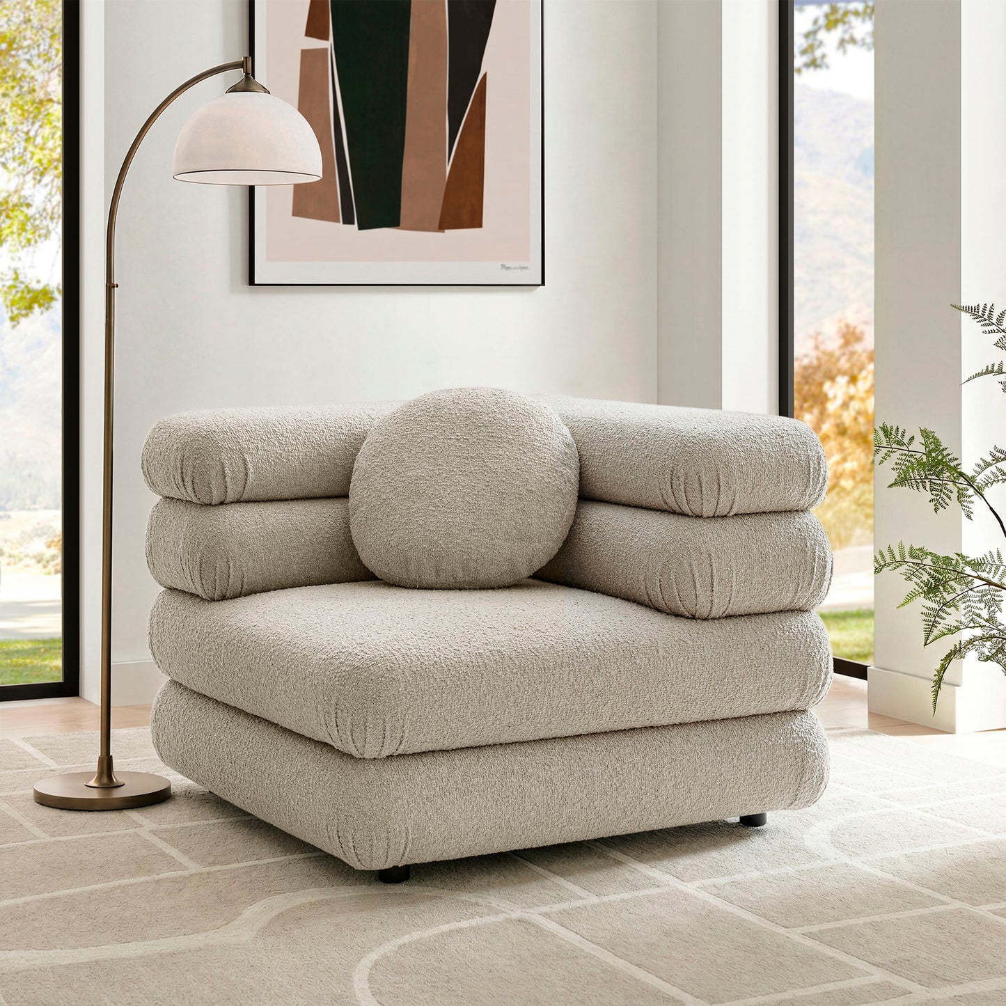 Jubilee Upholstered Modular Corner Chair by Modway