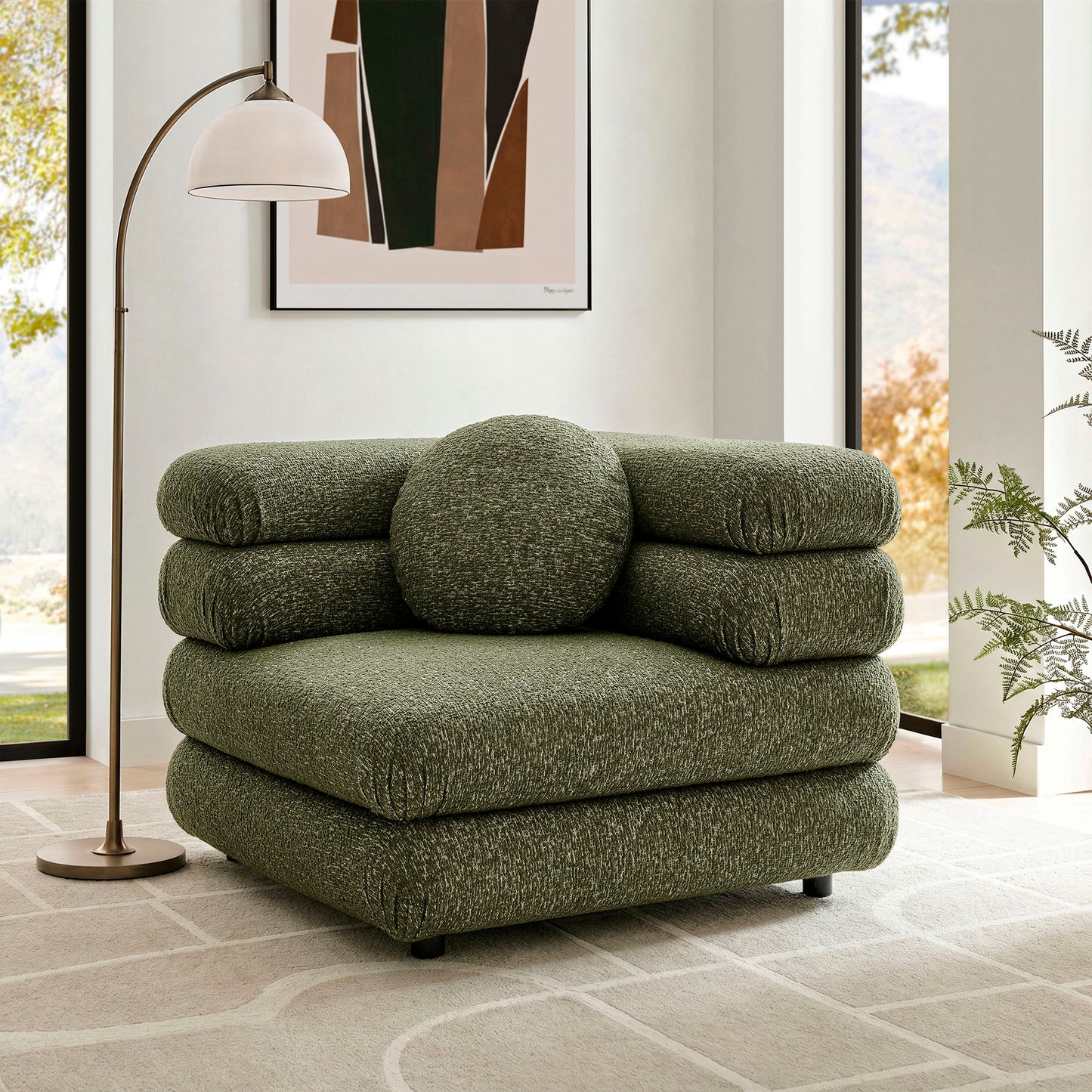 Jubilee Upholstered Modular Corner Chair by Modway