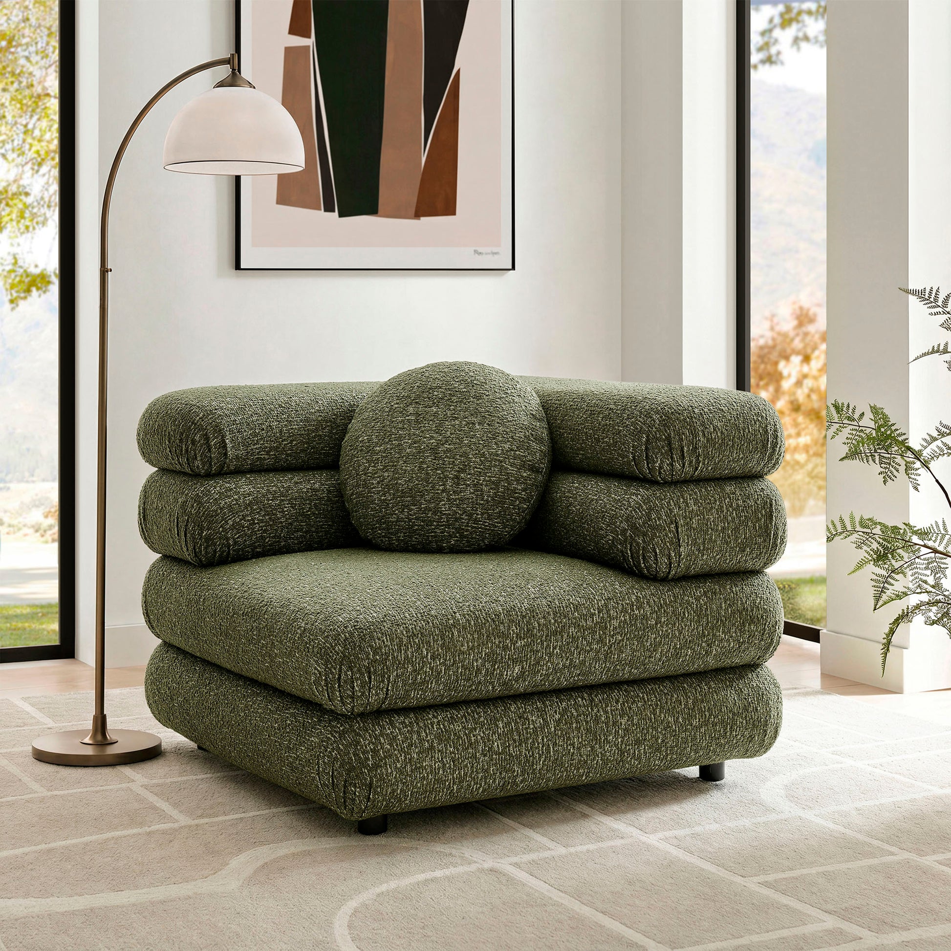 Jubilee Upholstered Modular Corner Chair by Modway