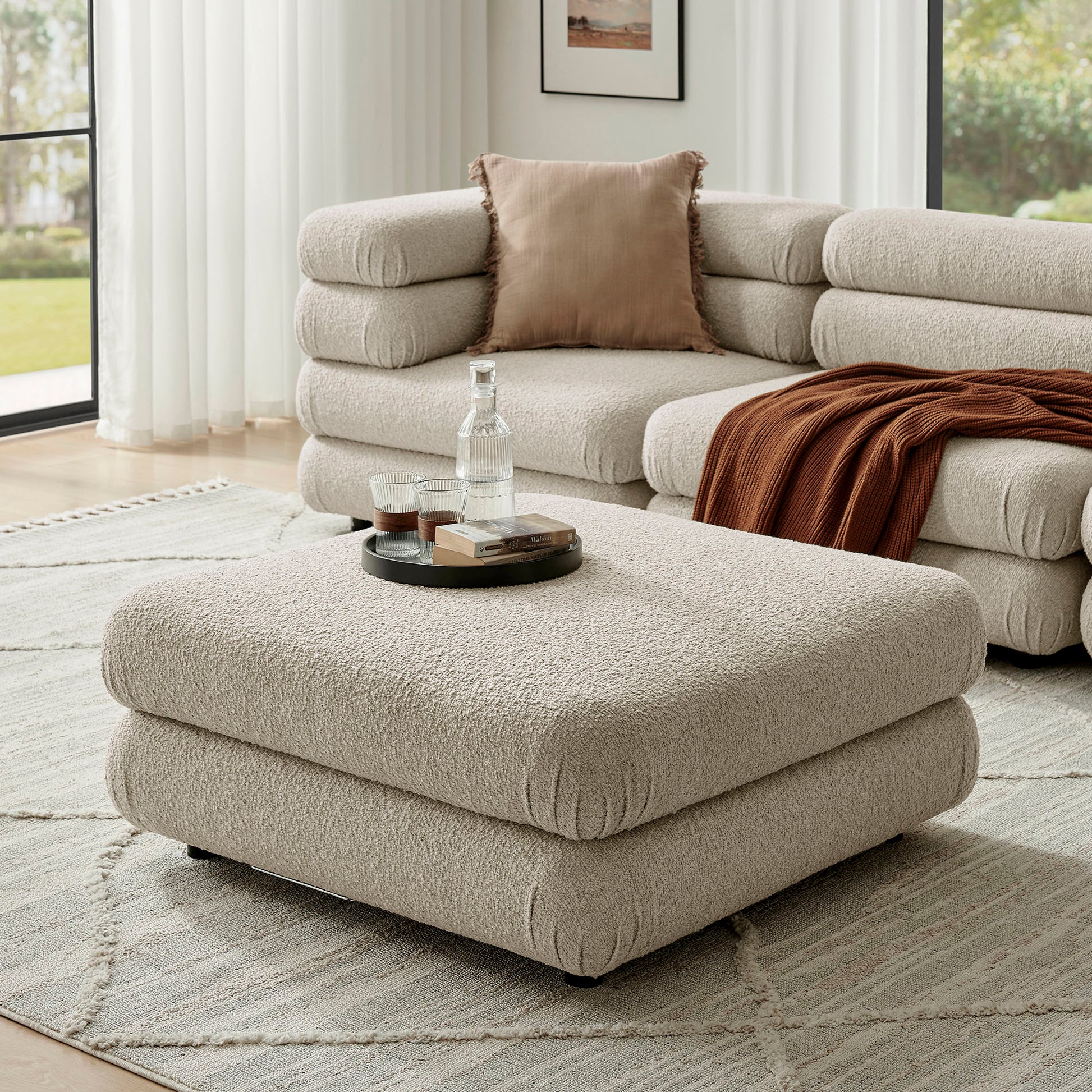Jubilee Upholstered Ottoman by Modway