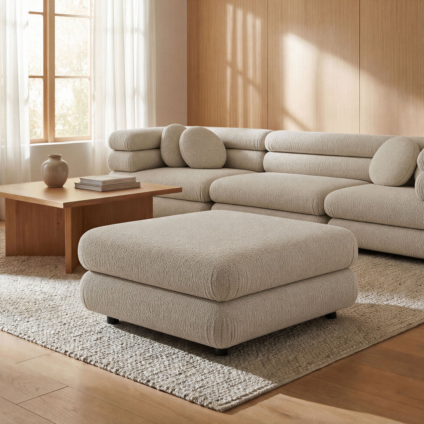 Jubilee Upholstered Ottoman by Modway