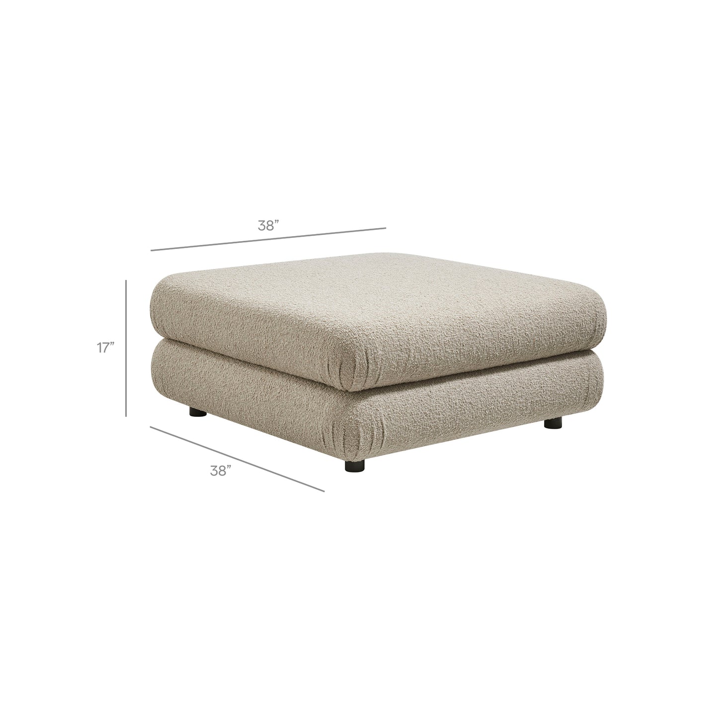 Jubilee Upholstered Ottoman by Modway
