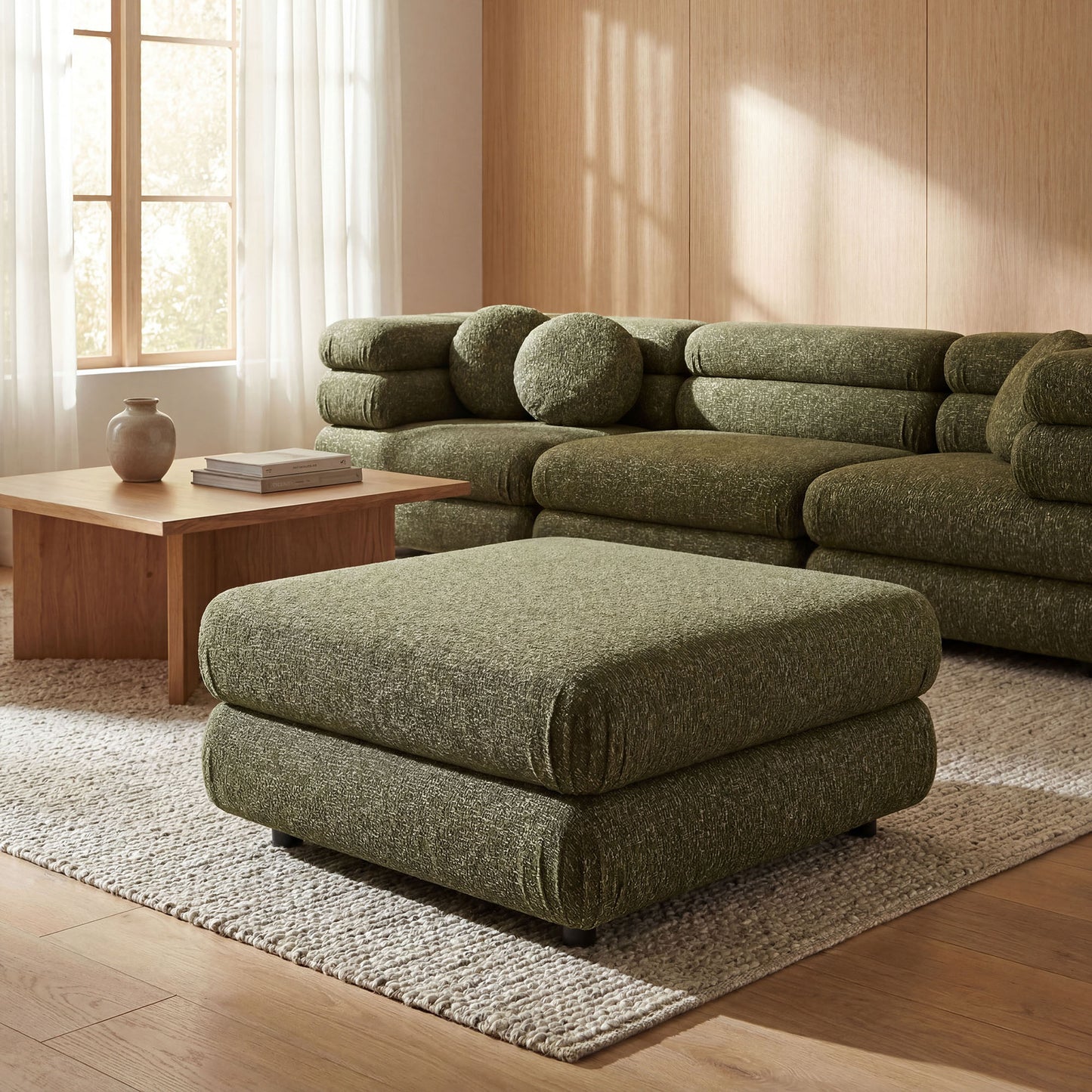 Jubilee Upholstered Ottoman by Modway