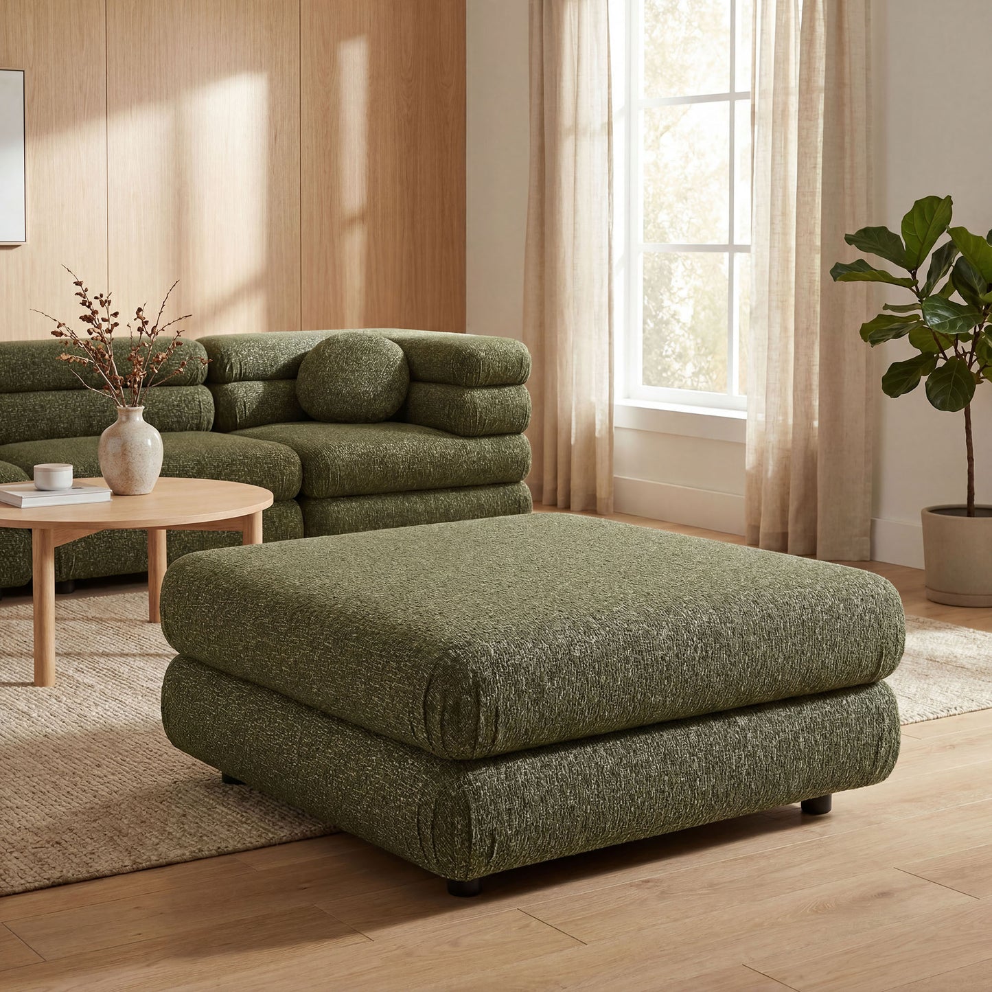 Jubilee Upholstered Ottoman by Modway