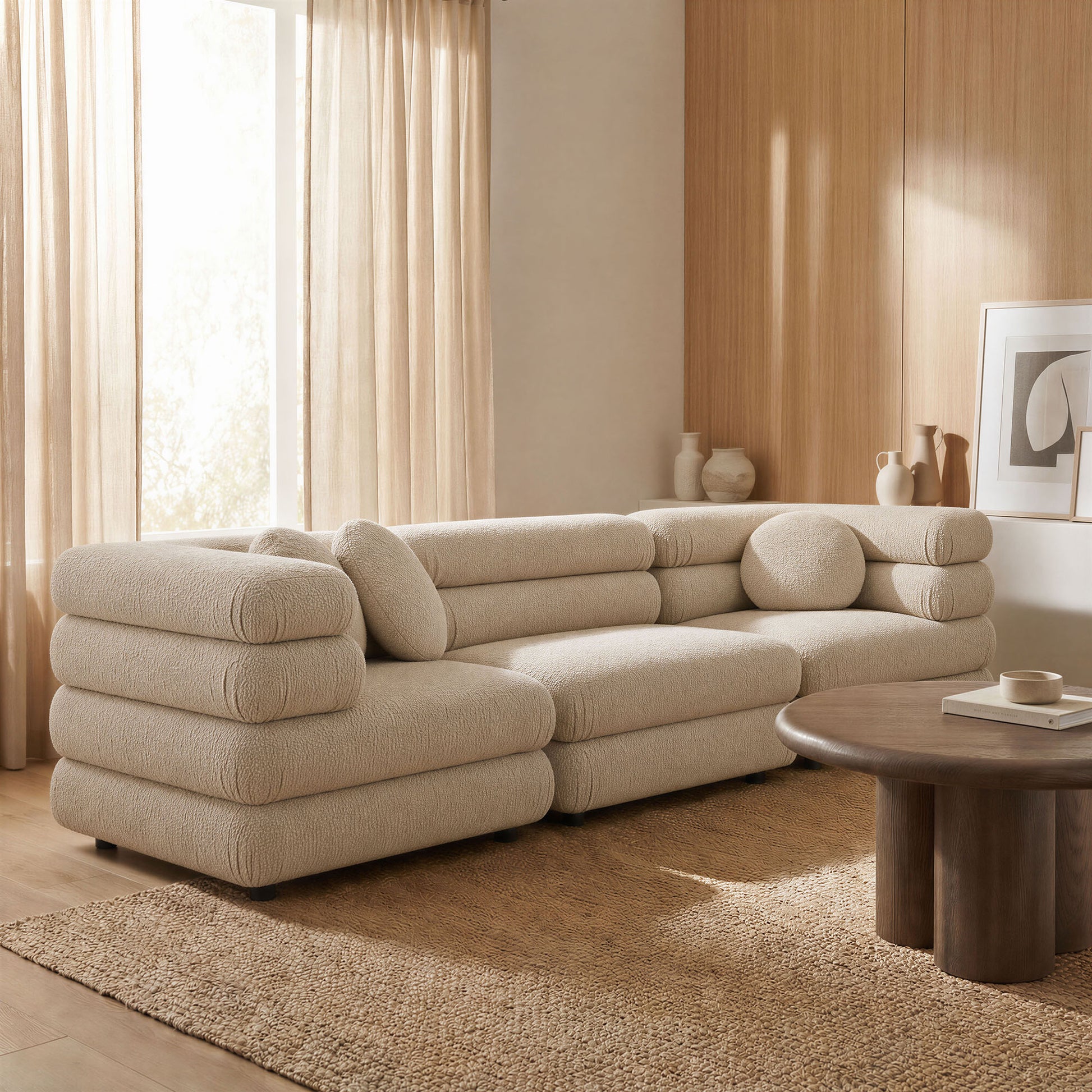 Jubilee 3-Piece Upholstered 3-Piece Modular Sofa Set by Modway