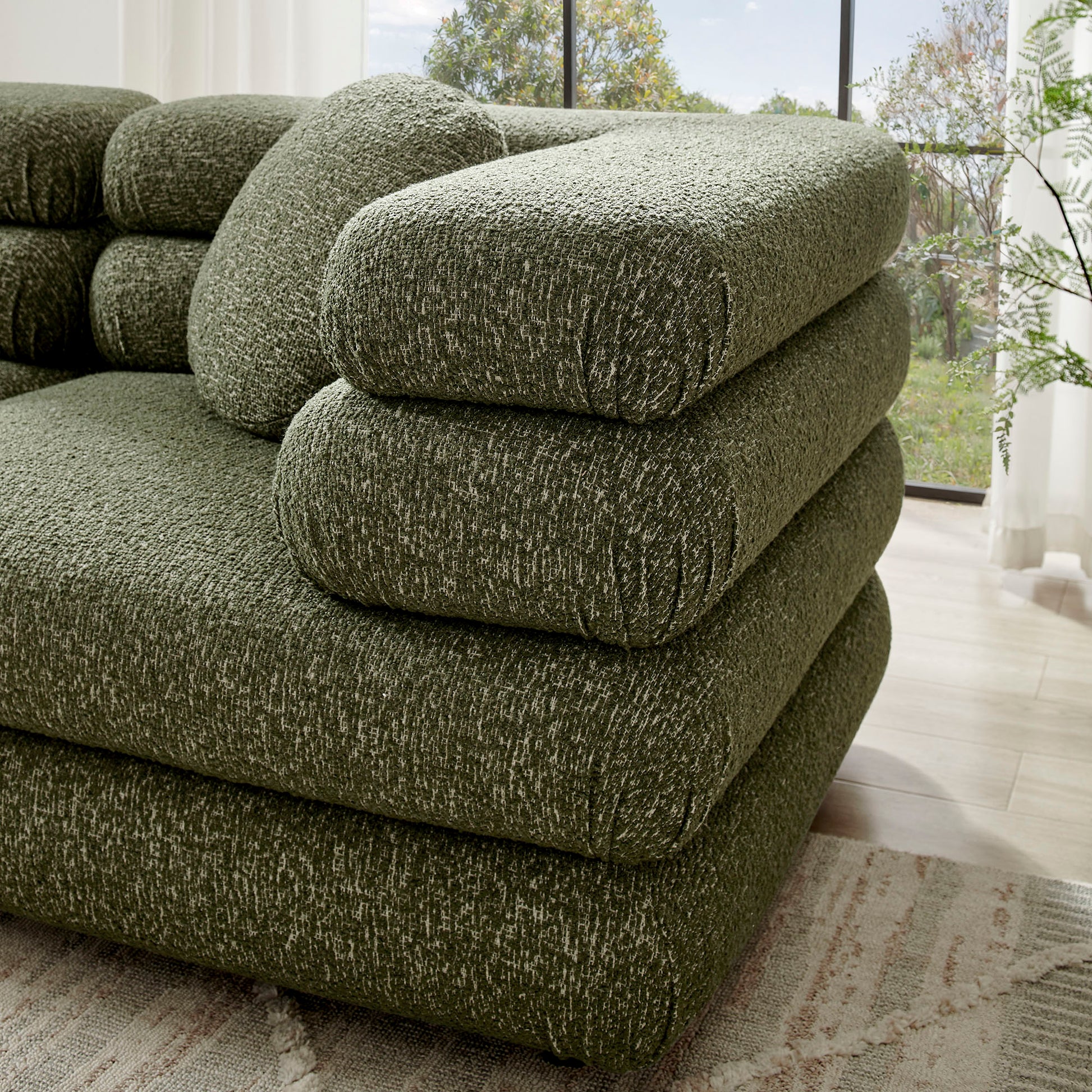 Jubilee 3-Piece Upholstered 3-Piece Modular Sofa Set by Modway