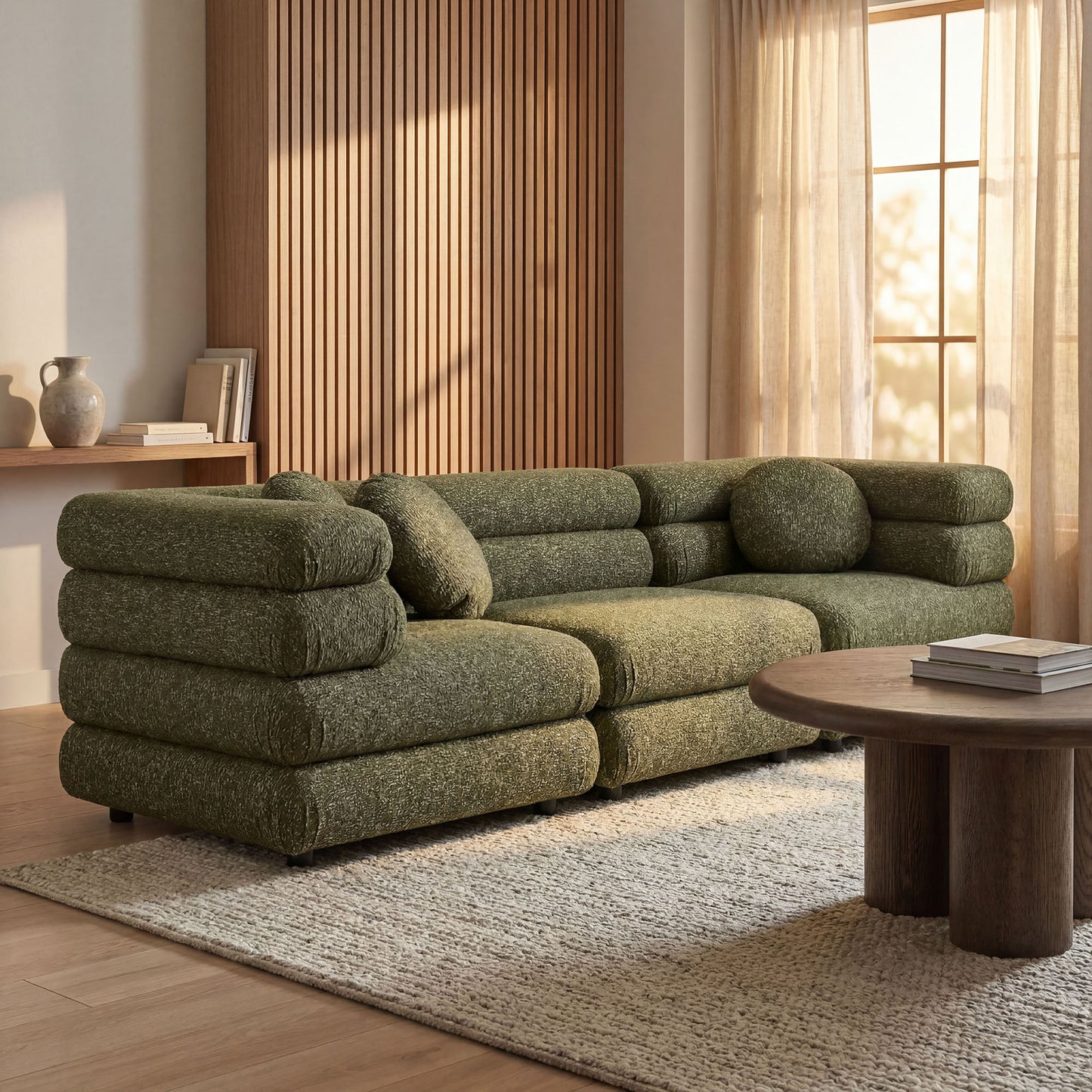 Jubilee 3-Piece Upholstered 3-Piece Modular Sofa Set by Modway