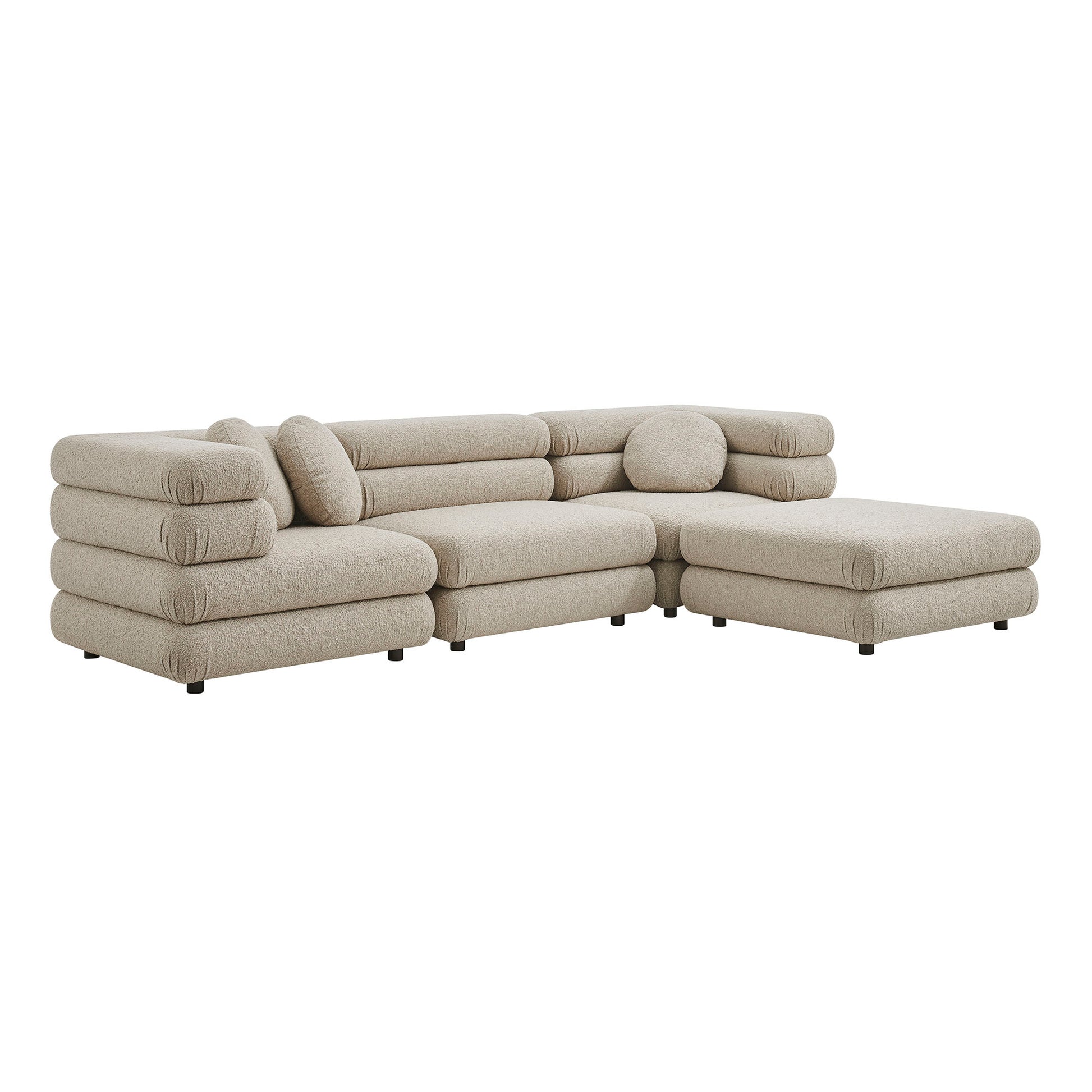 Jubilee 4-Piece Upholstered Modular Sofa Set by Modway