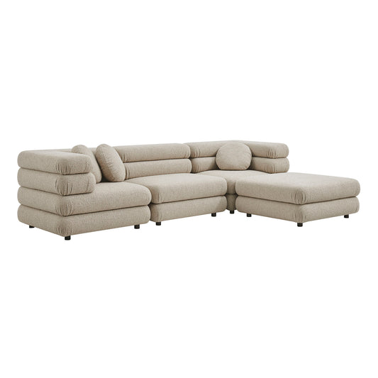 Jubilee 4-Piece Upholstered Modular Sofa Set by Modway