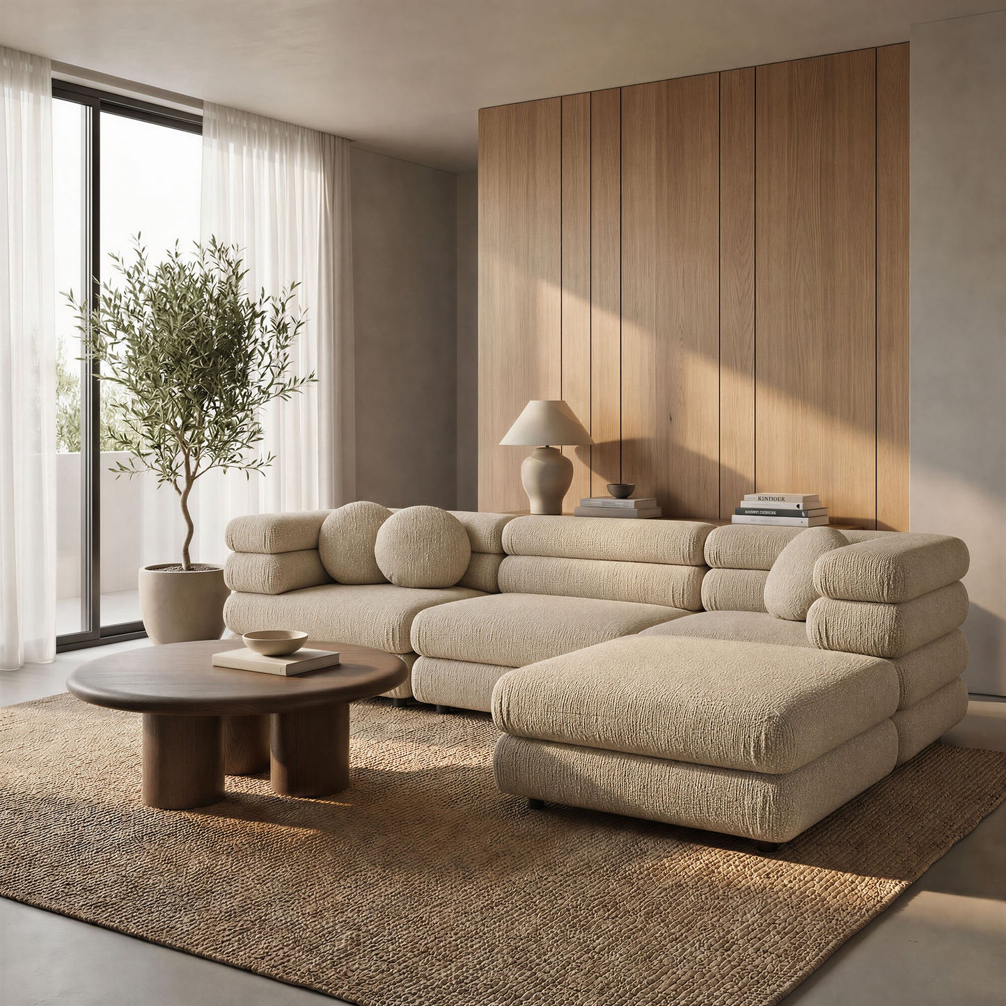 Jubilee 4-Piece Upholstered Modular Sofa Set by Modway