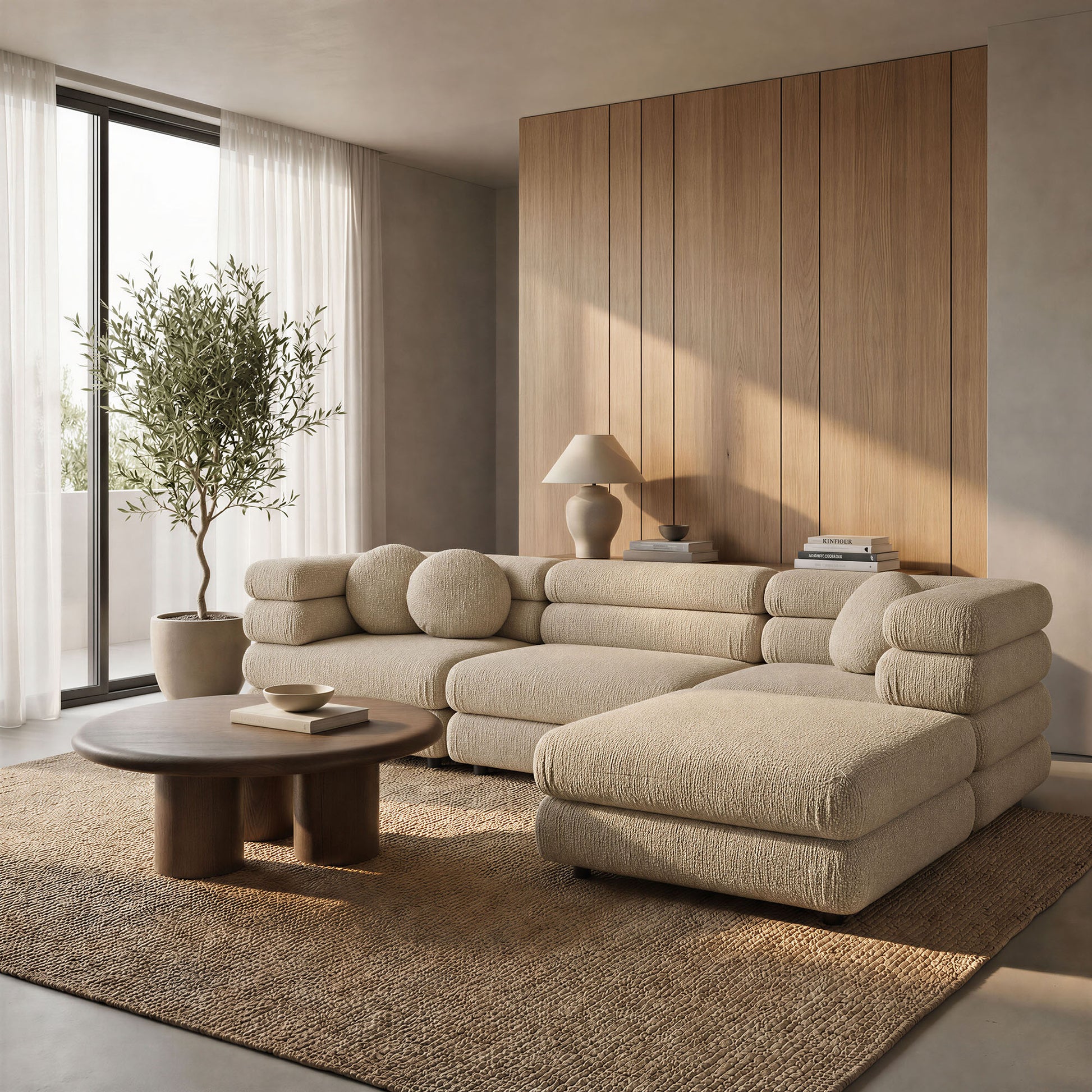 Jubilee 4-Piece Upholstered Modular Sofa Set by Modway