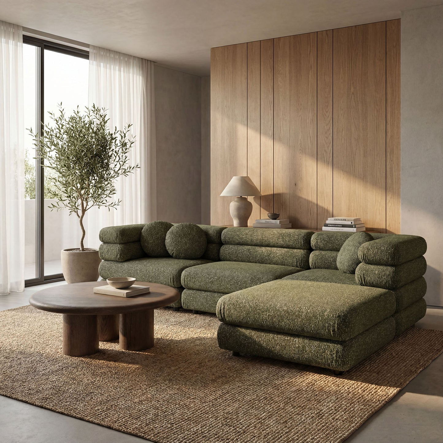 Jubilee 4-Piece Upholstered Modular Sofa Set by Modway