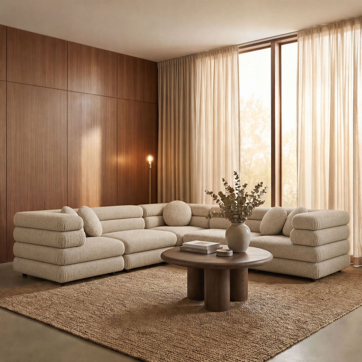 Jubilee 5-Piece Upholstered Modular L-Shaped Sofa Set by Modway