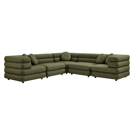Jubilee 5-Piece Upholstered Modular L-Shaped Sofa Set by Modway