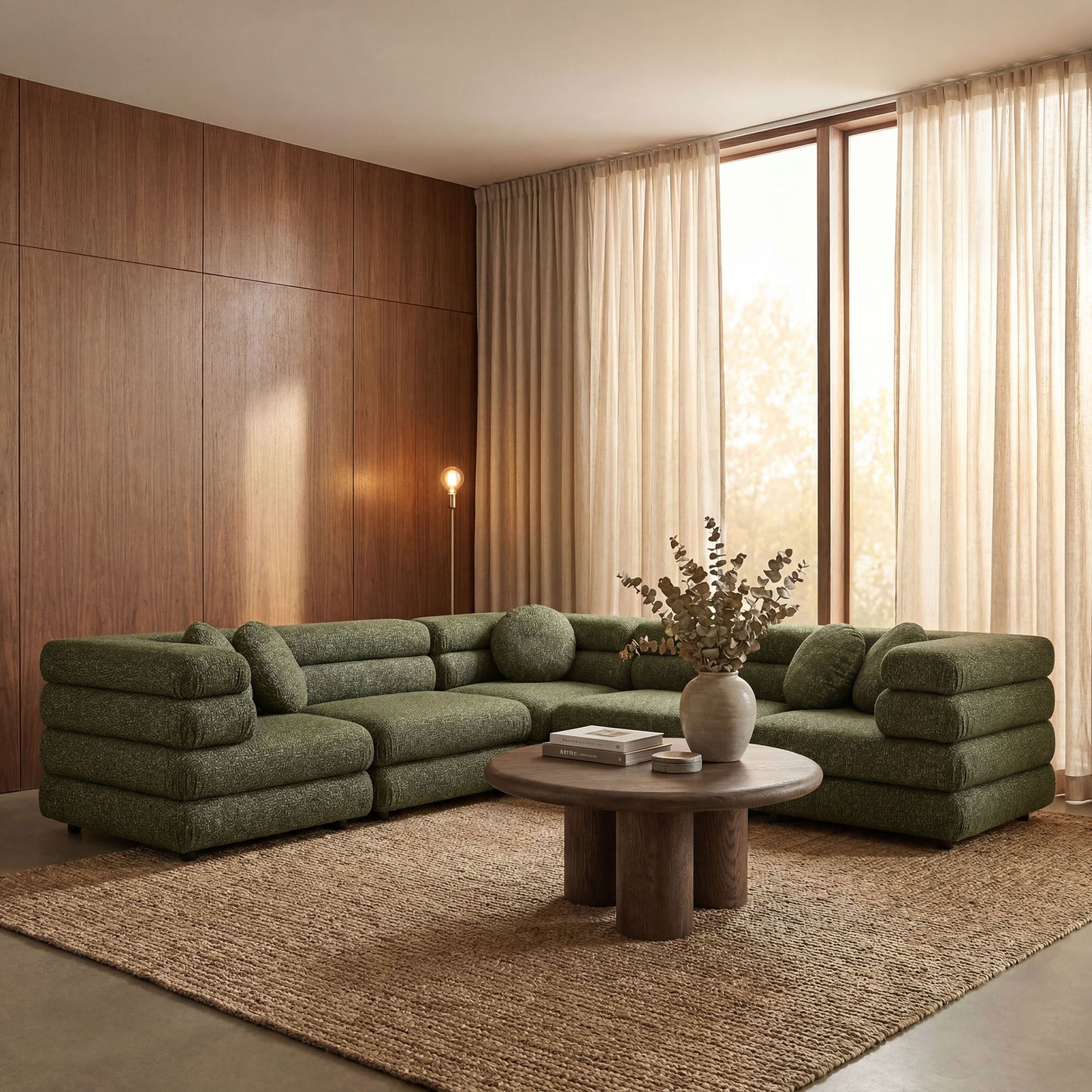 Jubilee 5-Piece Upholstered Modular L-Shaped Sofa Set by Modway