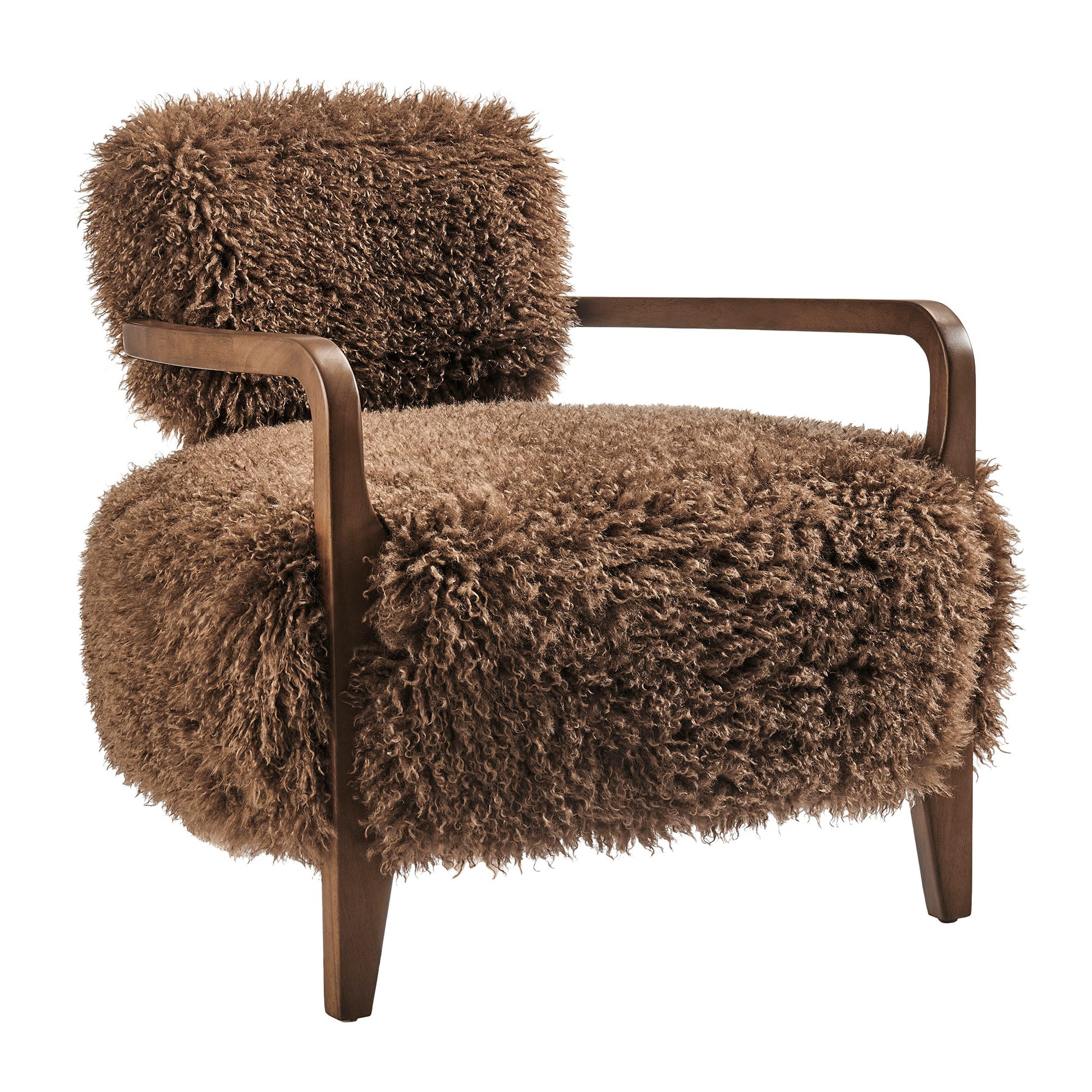 Zinnia Faux Fur Accent Chair by Modway