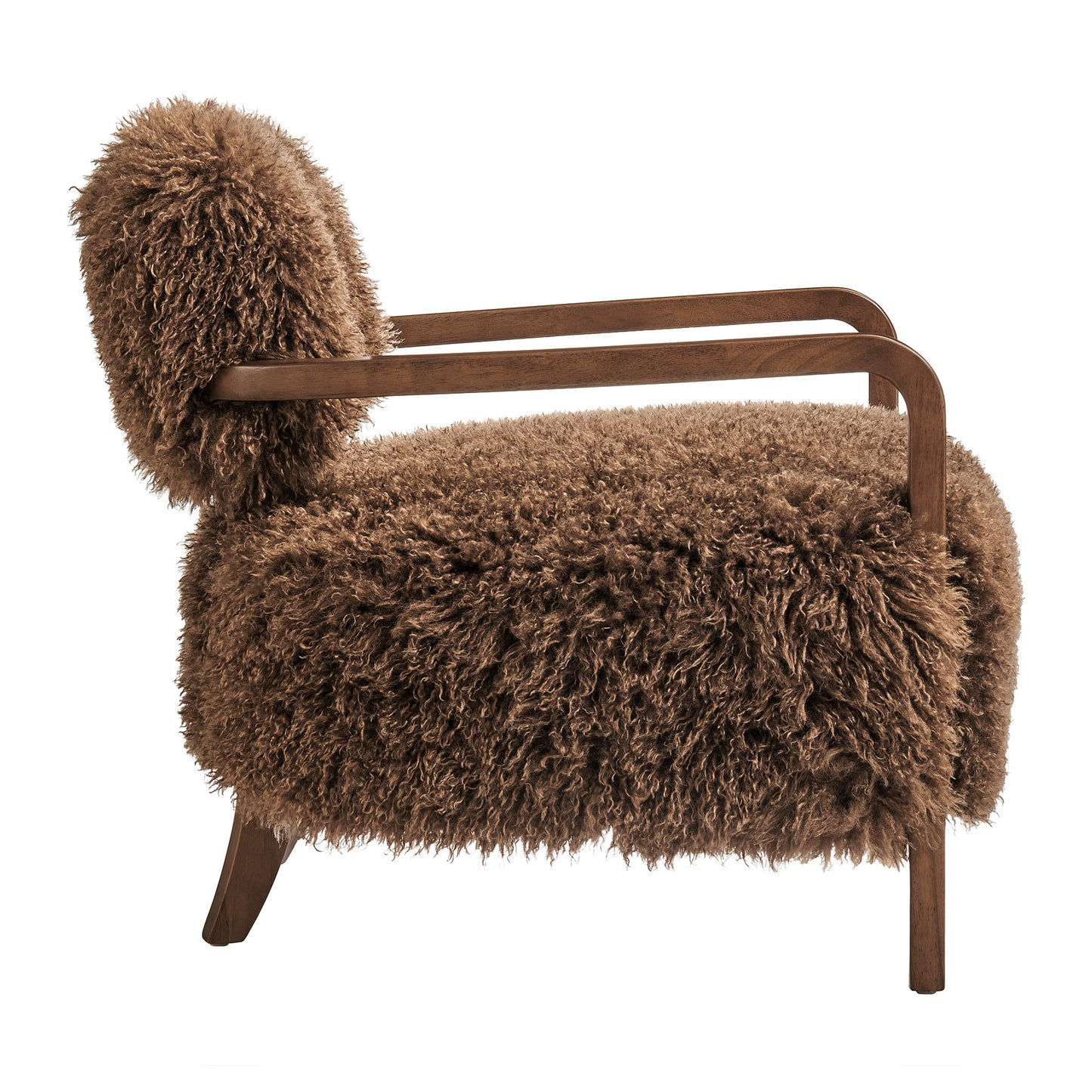 Zinnia Faux Fur Accent Chair by Modway