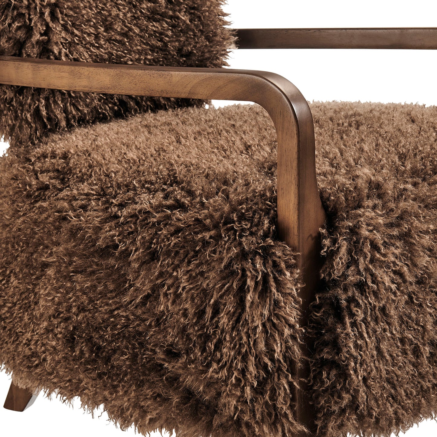 Zinnia Faux Fur Accent Chair by Modway