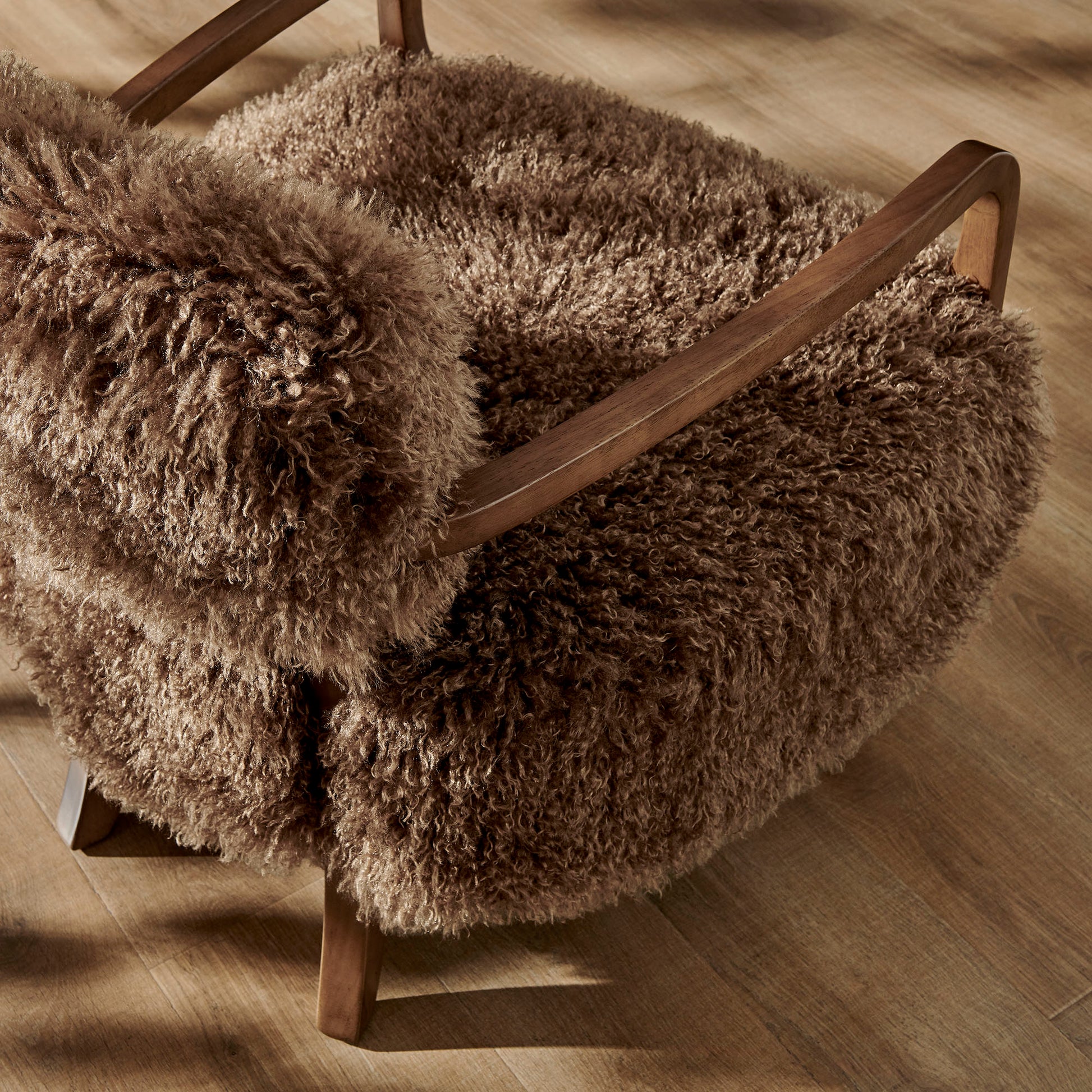 Zinnia Faux Fur Accent Chair by Modway