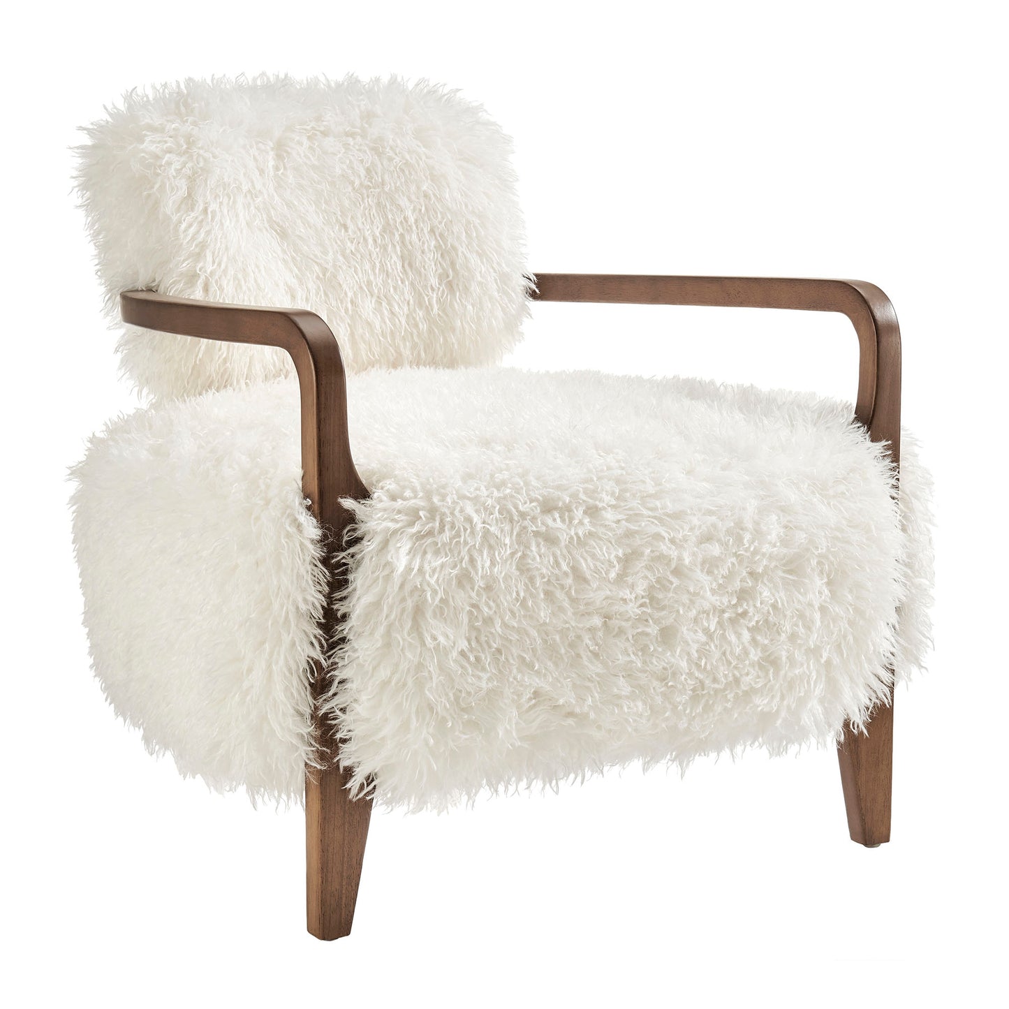 Zinnia Faux Fur Accent Chair by Modway