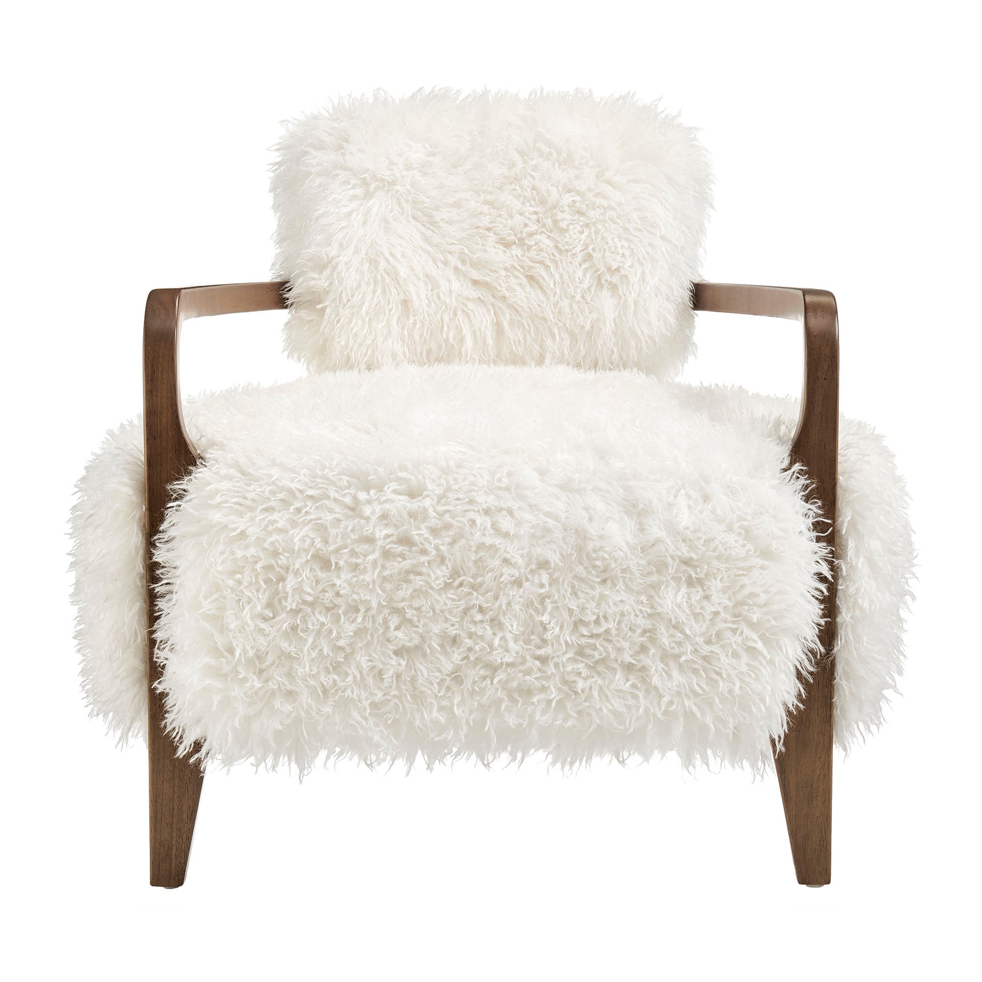 Zinnia Faux Fur Accent Chair by Modway