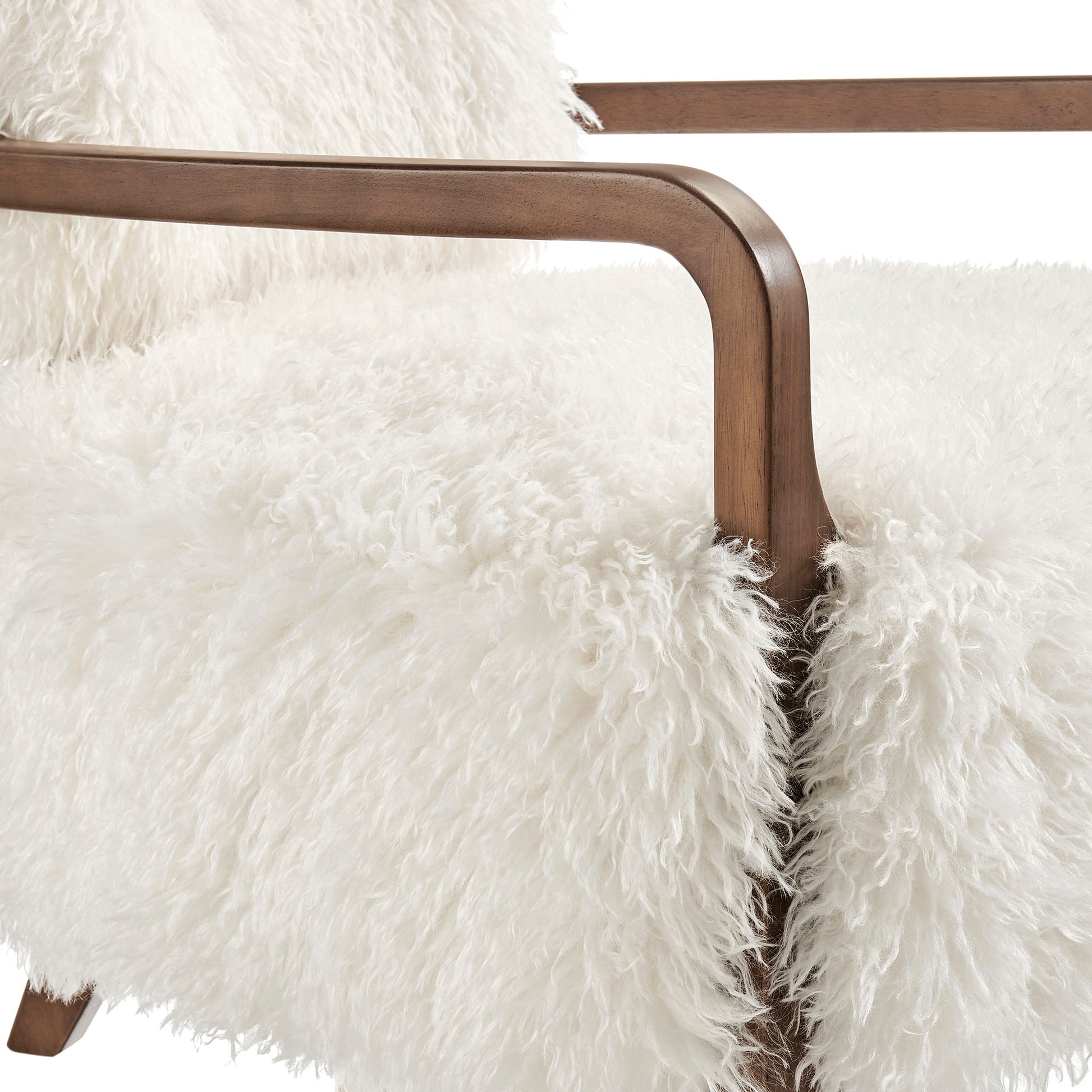 Zinnia Faux Fur Accent Chair by Modway