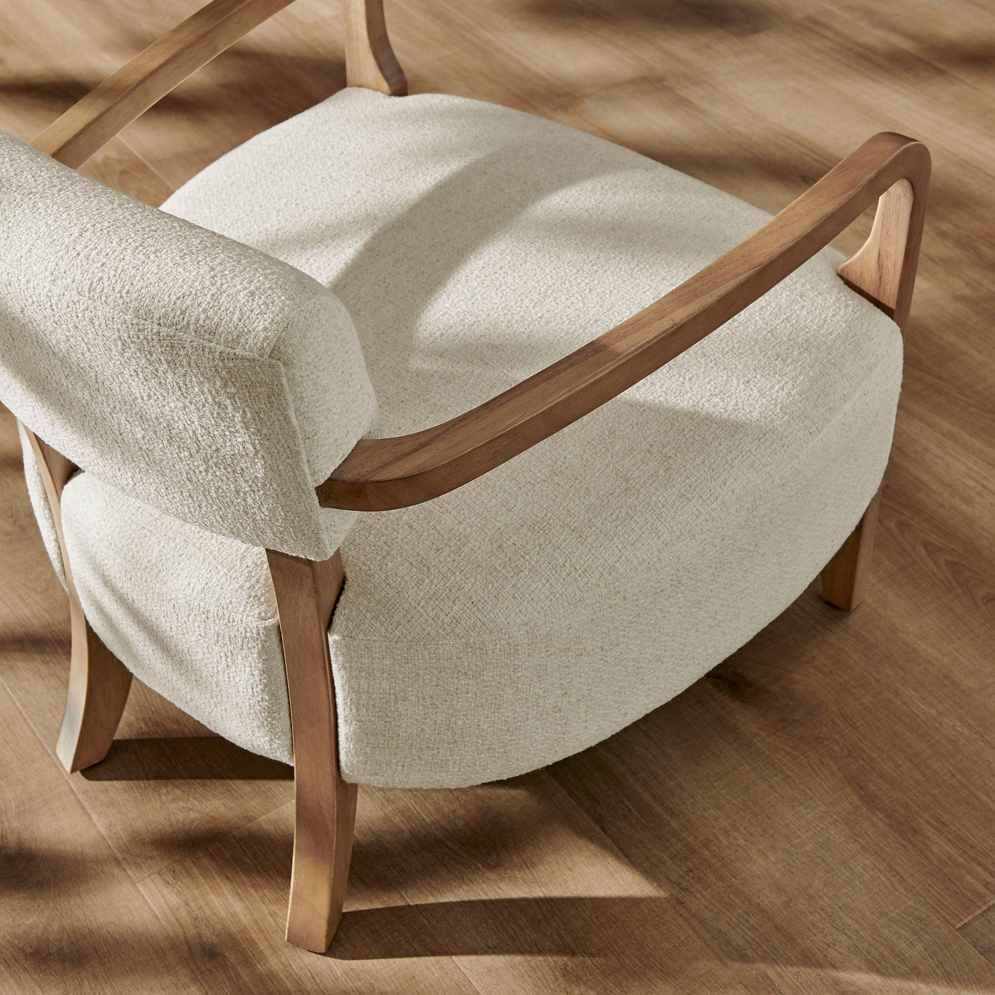 Zinnia Linen Blend Accent Chair by Modway