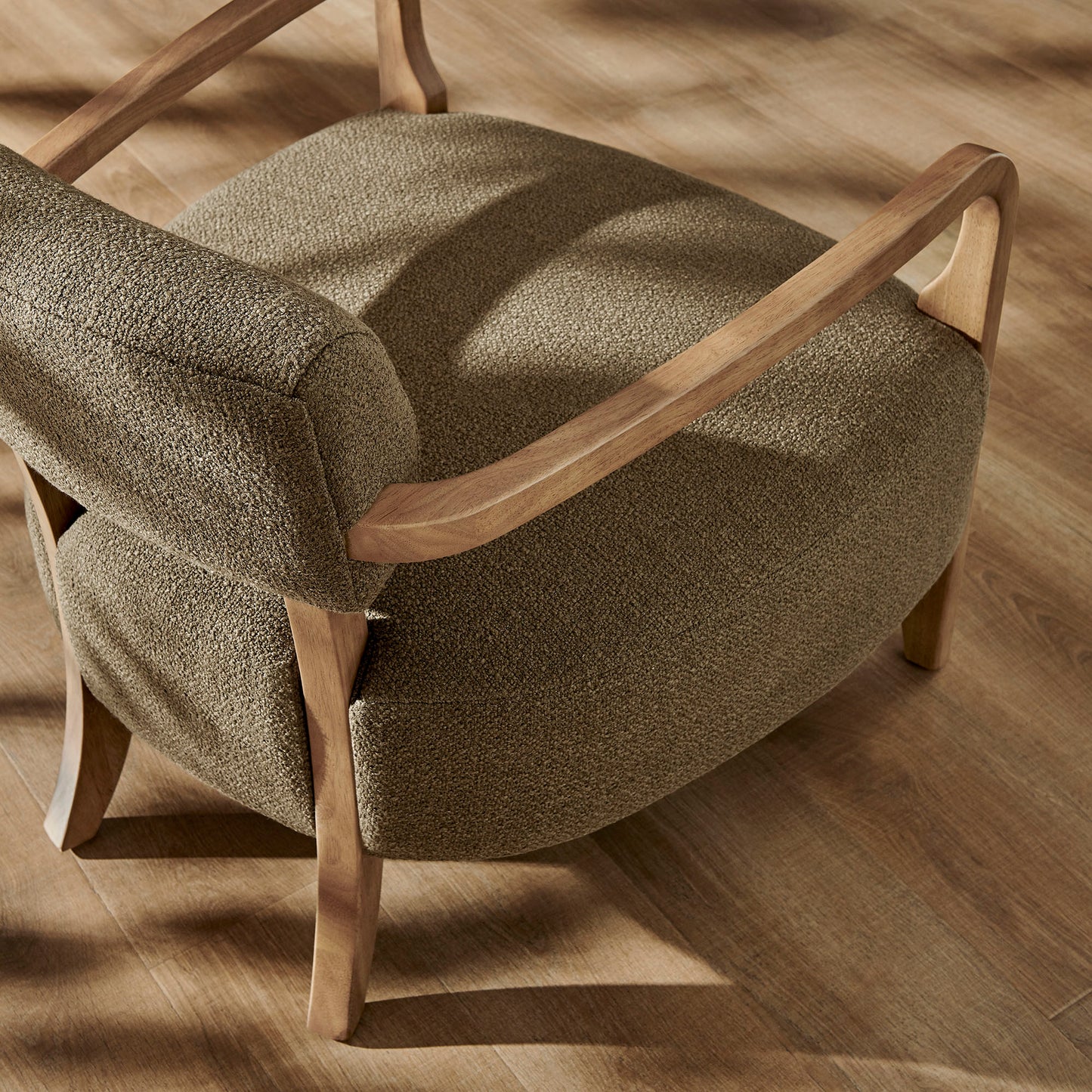 Zinnia Linen Blend Accent Chair by Modway