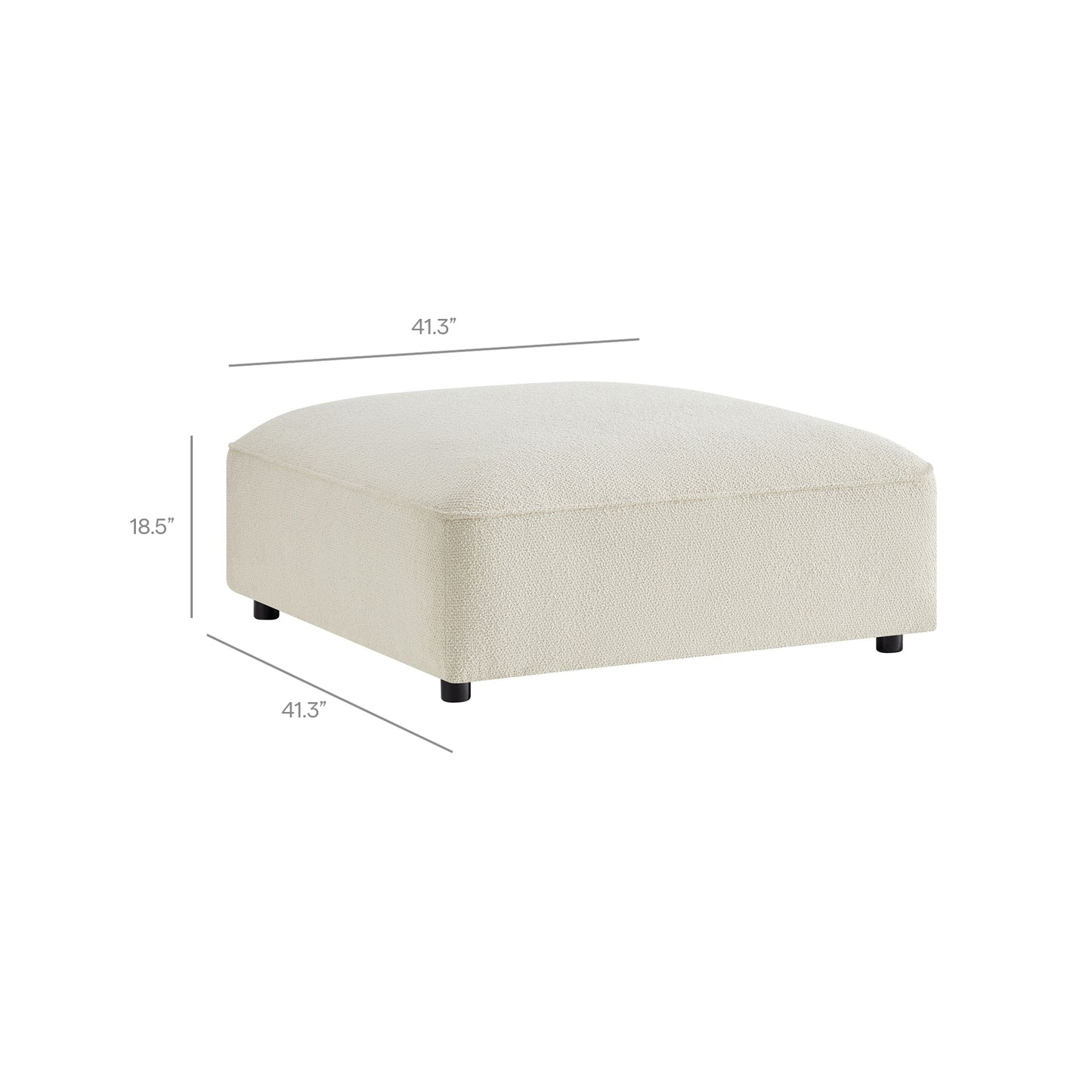 Auren 5 Piece Lattice Bouclé Upholstered Modular Sectional by Modway