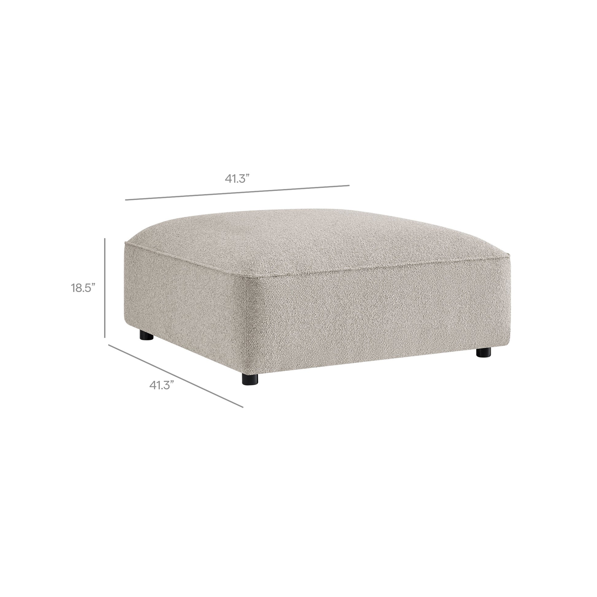 Auren 5 Piece Lattice Bouclé Upholstered Modular Sectional by Modway