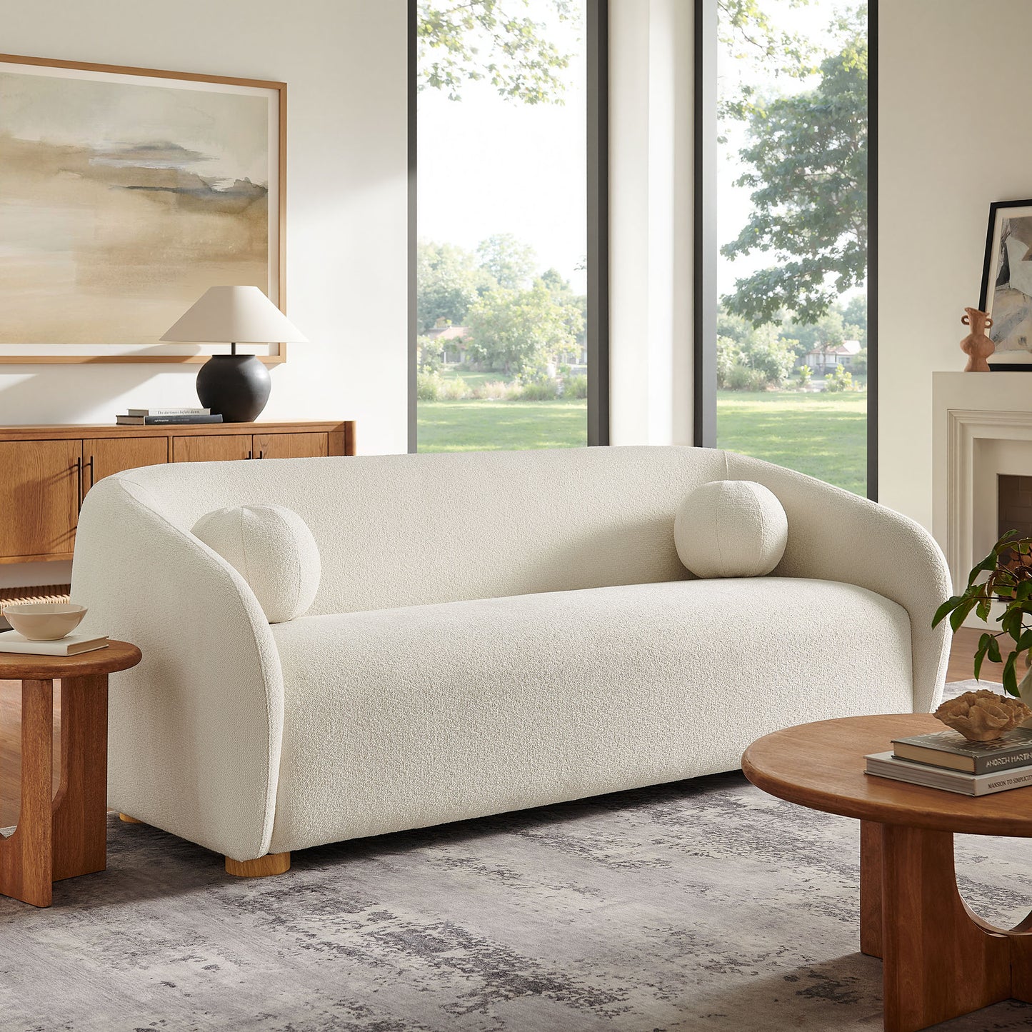 Holland 85" Chenille Fabric Sofa by Modway